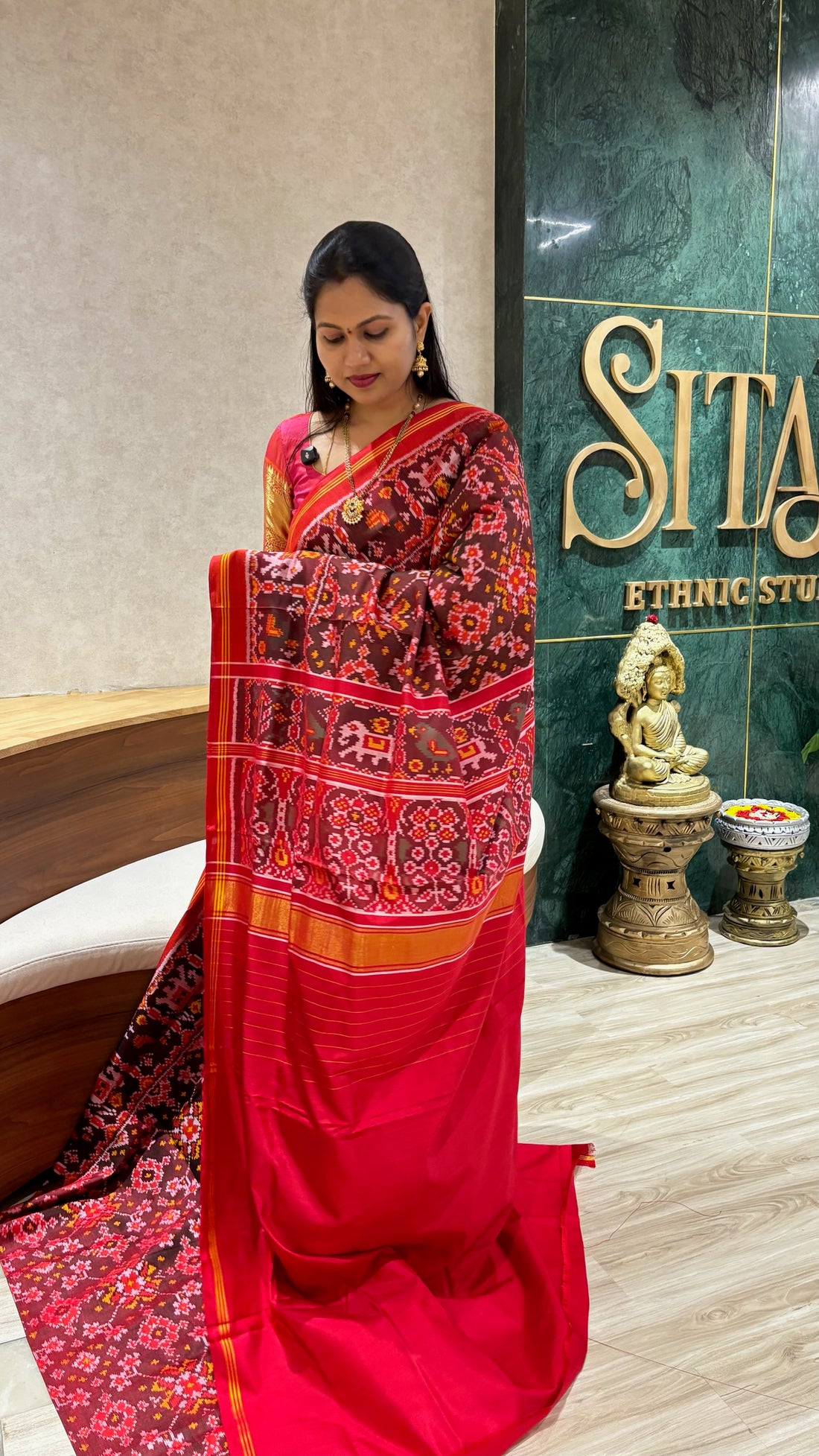 Pure patola flower design