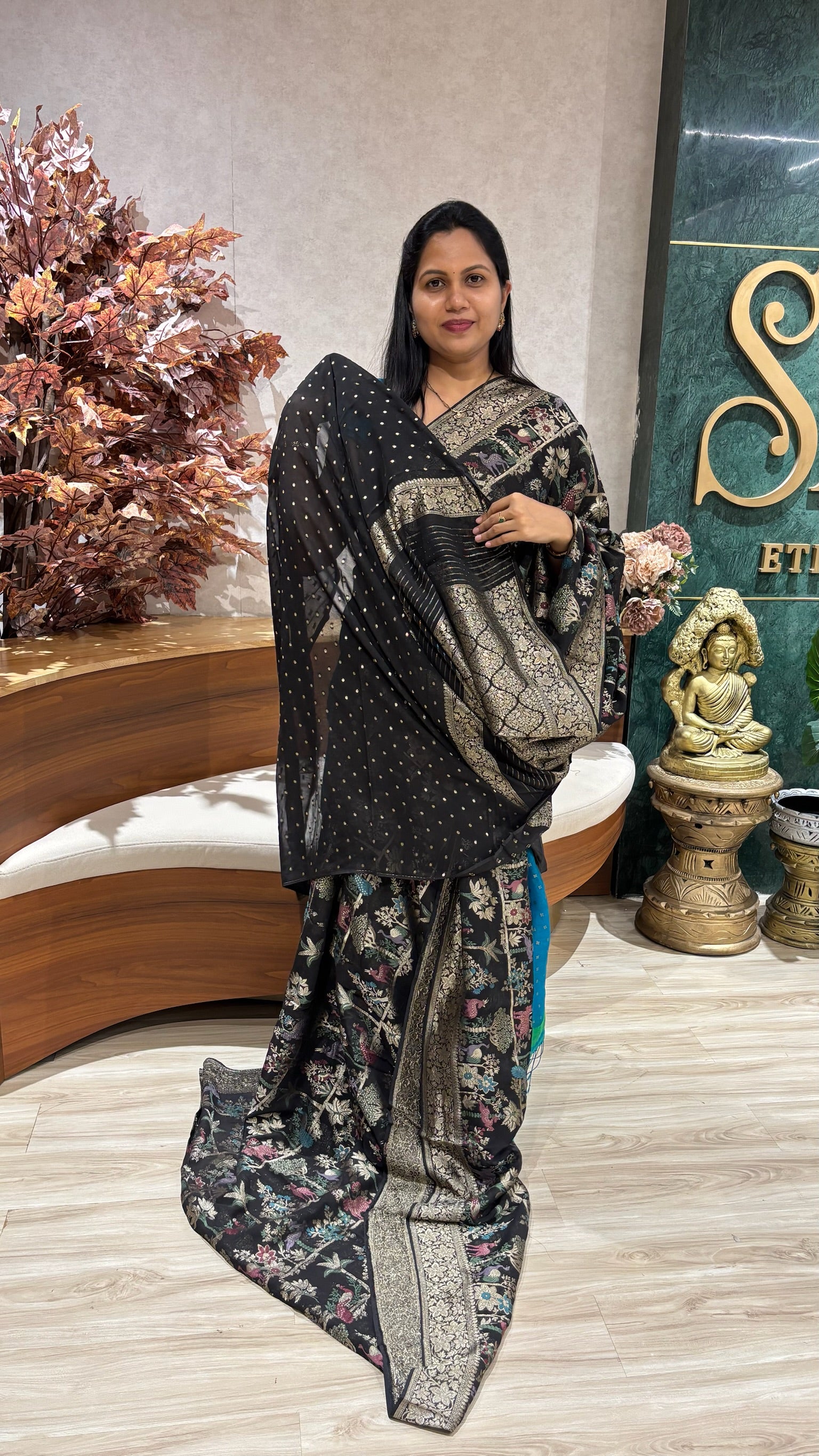 Chiffon georgette black