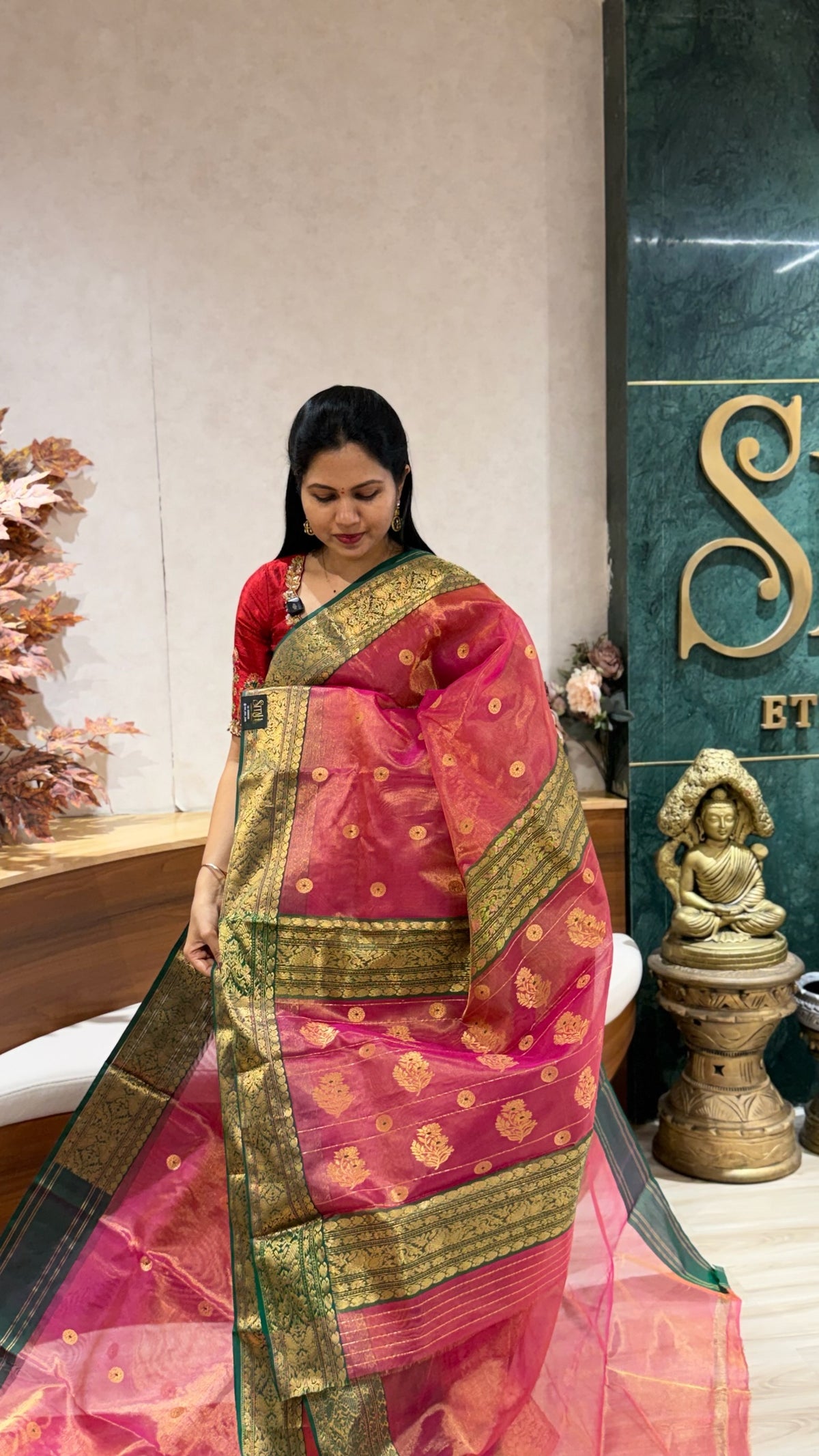 Handloom tissue chanderi