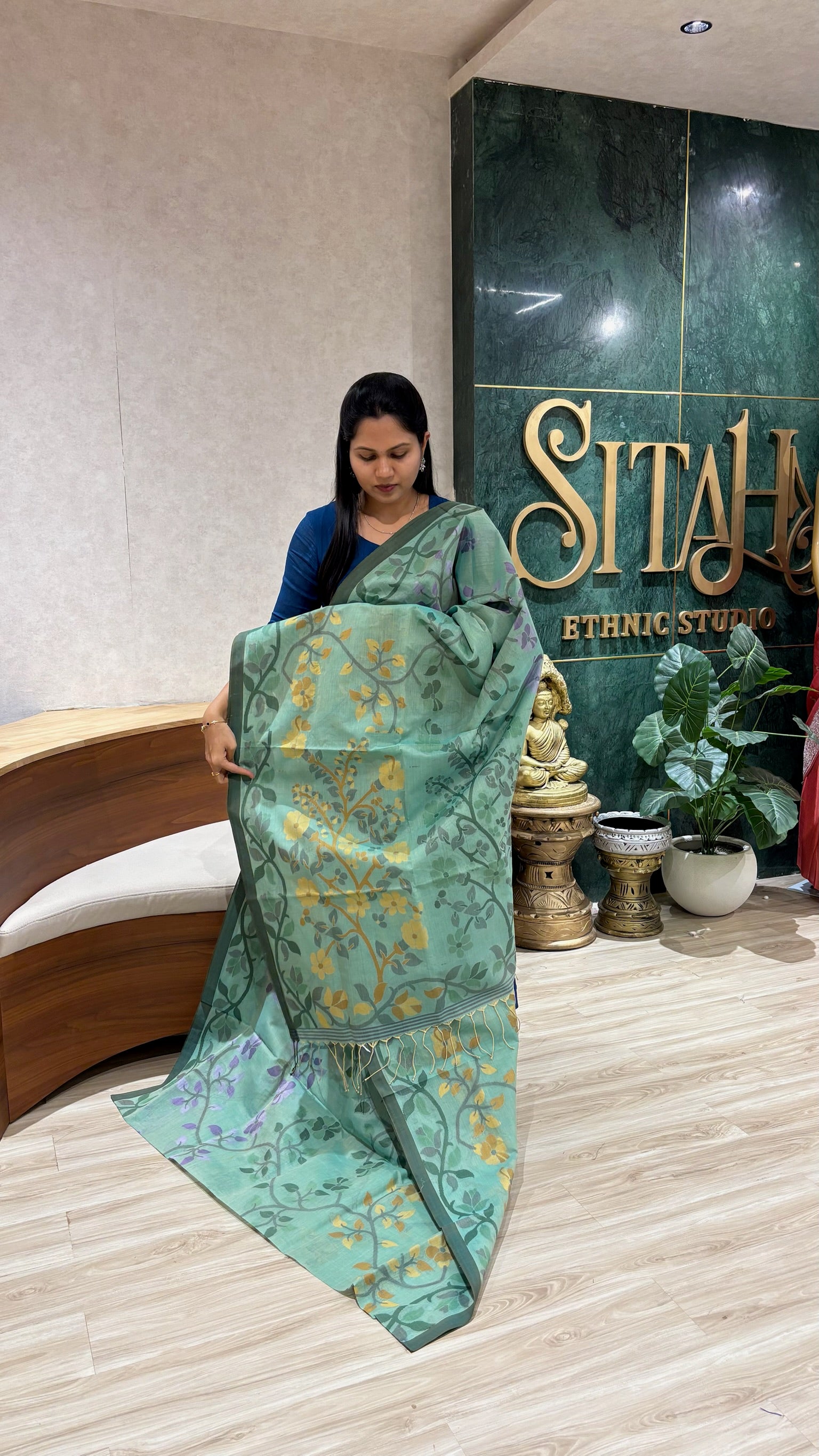 Bengal cotton with no blouse