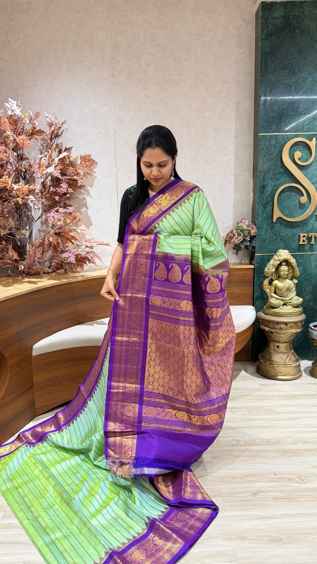 Handloom gadwal pattu