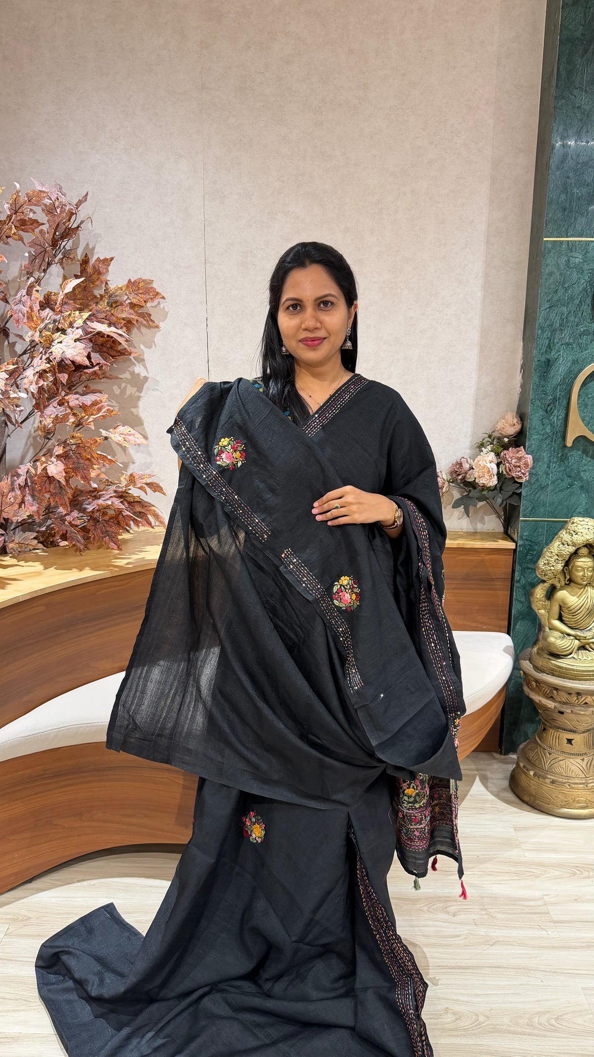 Tussar kantha