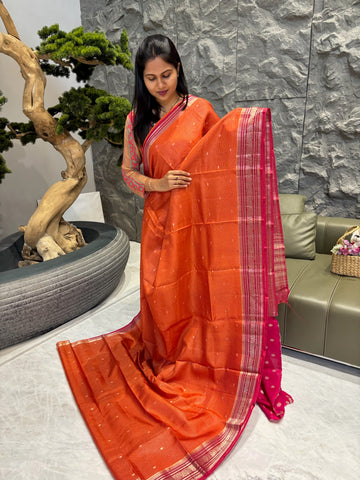 Mysore silk orange