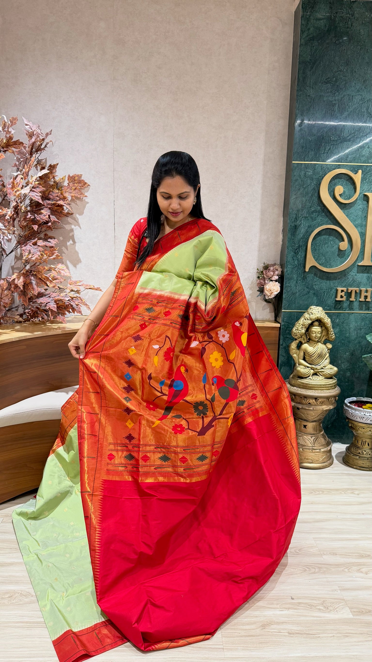 Pure silk paithani