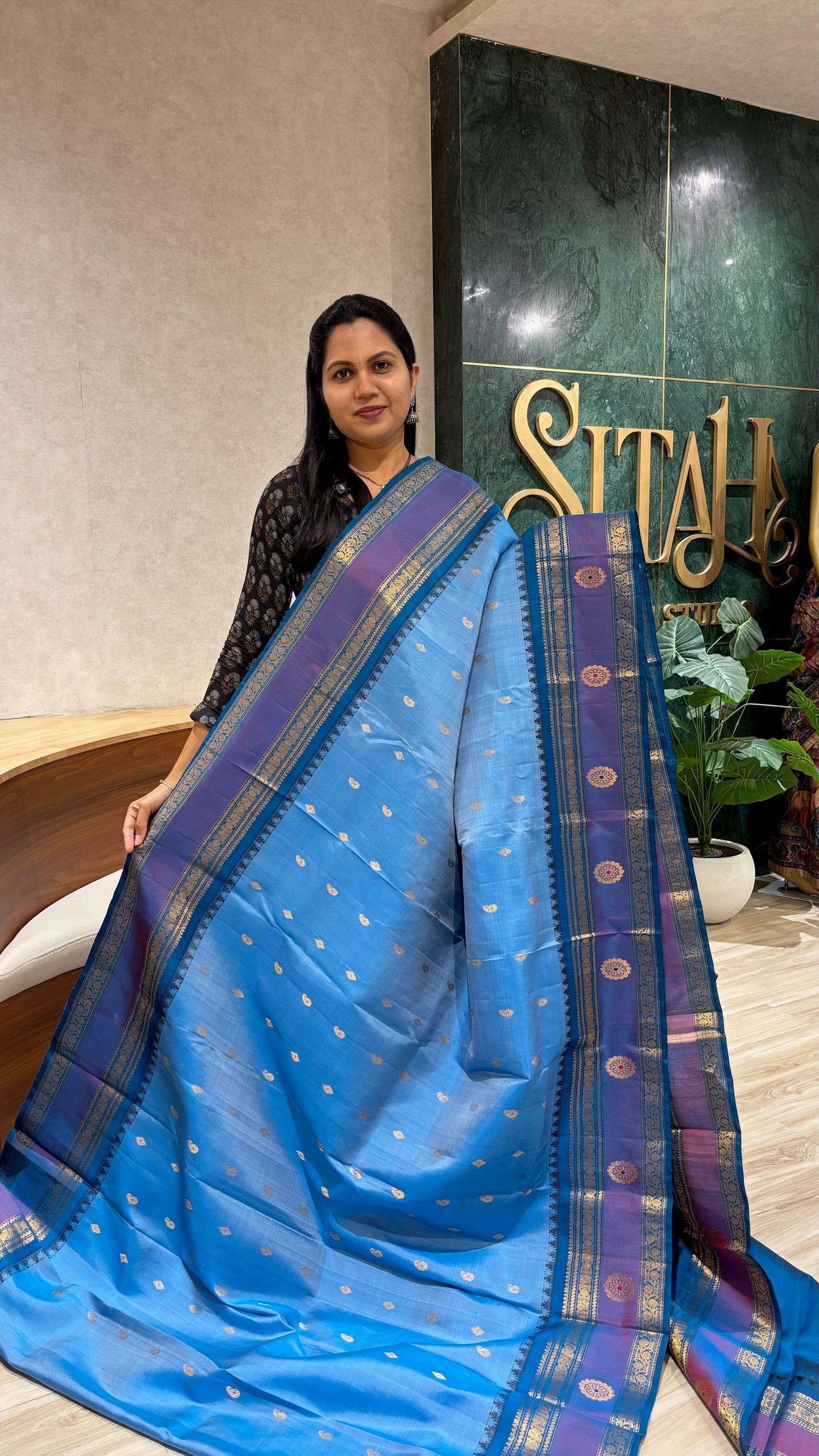 Handloom gadwal pattu