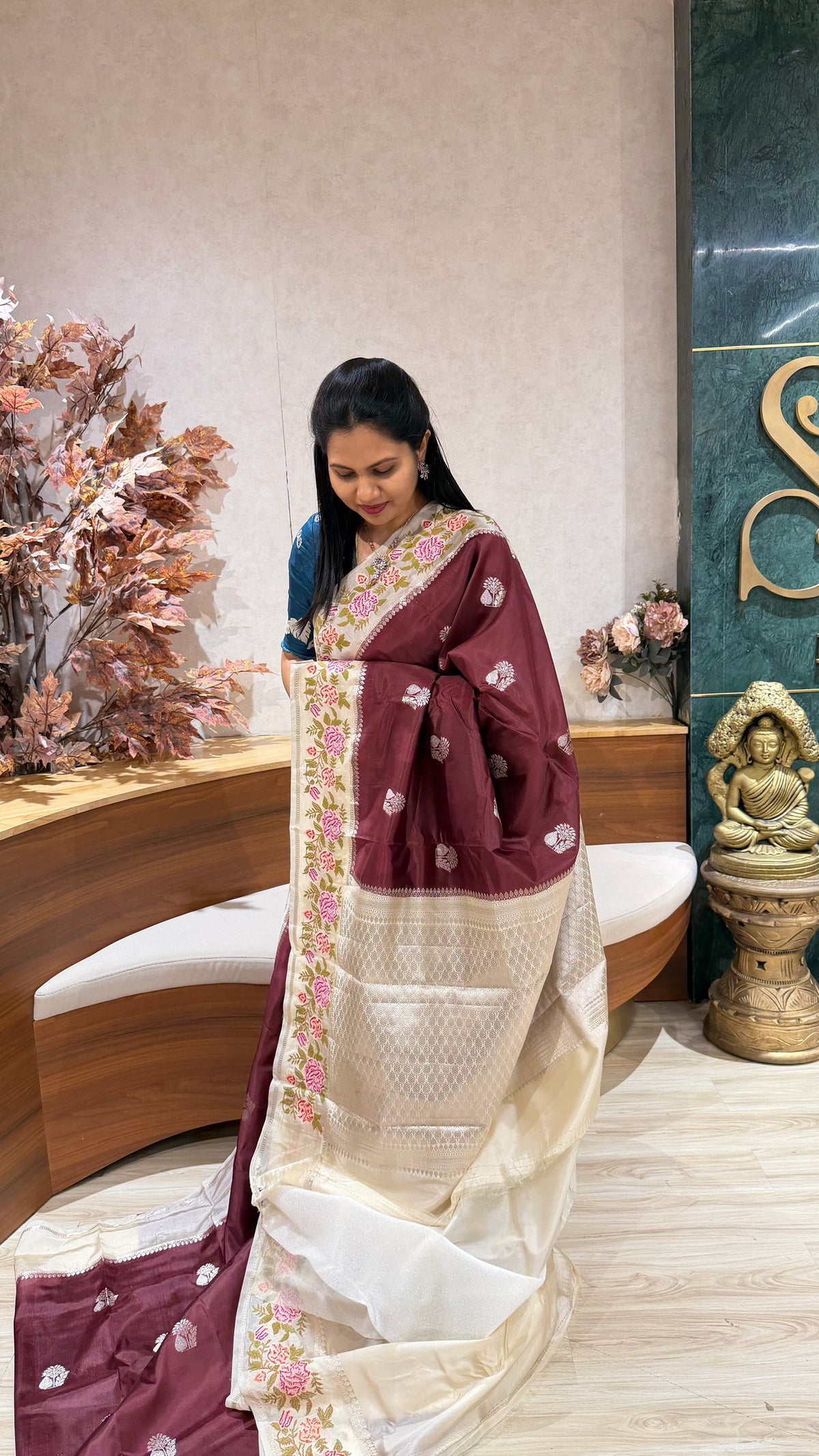 Mango silk embroidery