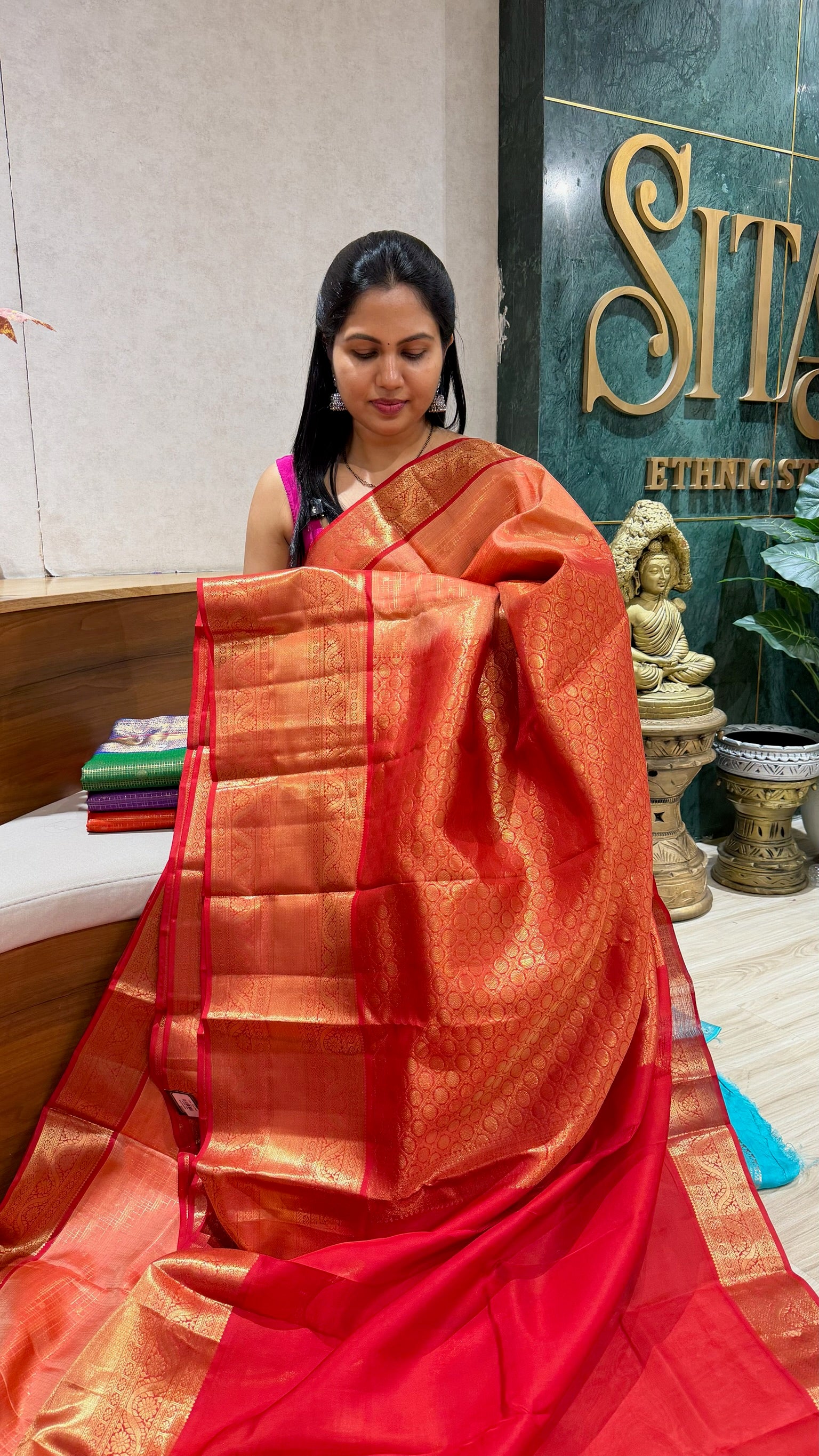 Light weight vintage kanchi pattu