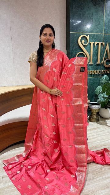 Banaras scallop dark peach