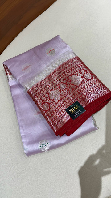 Fancy mango pattu lavender