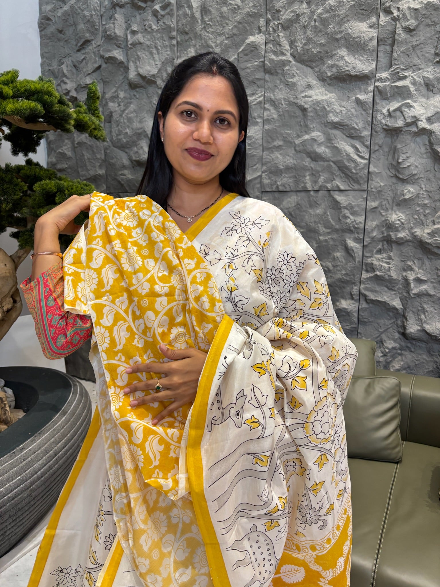 Mangalgiri silk yellow