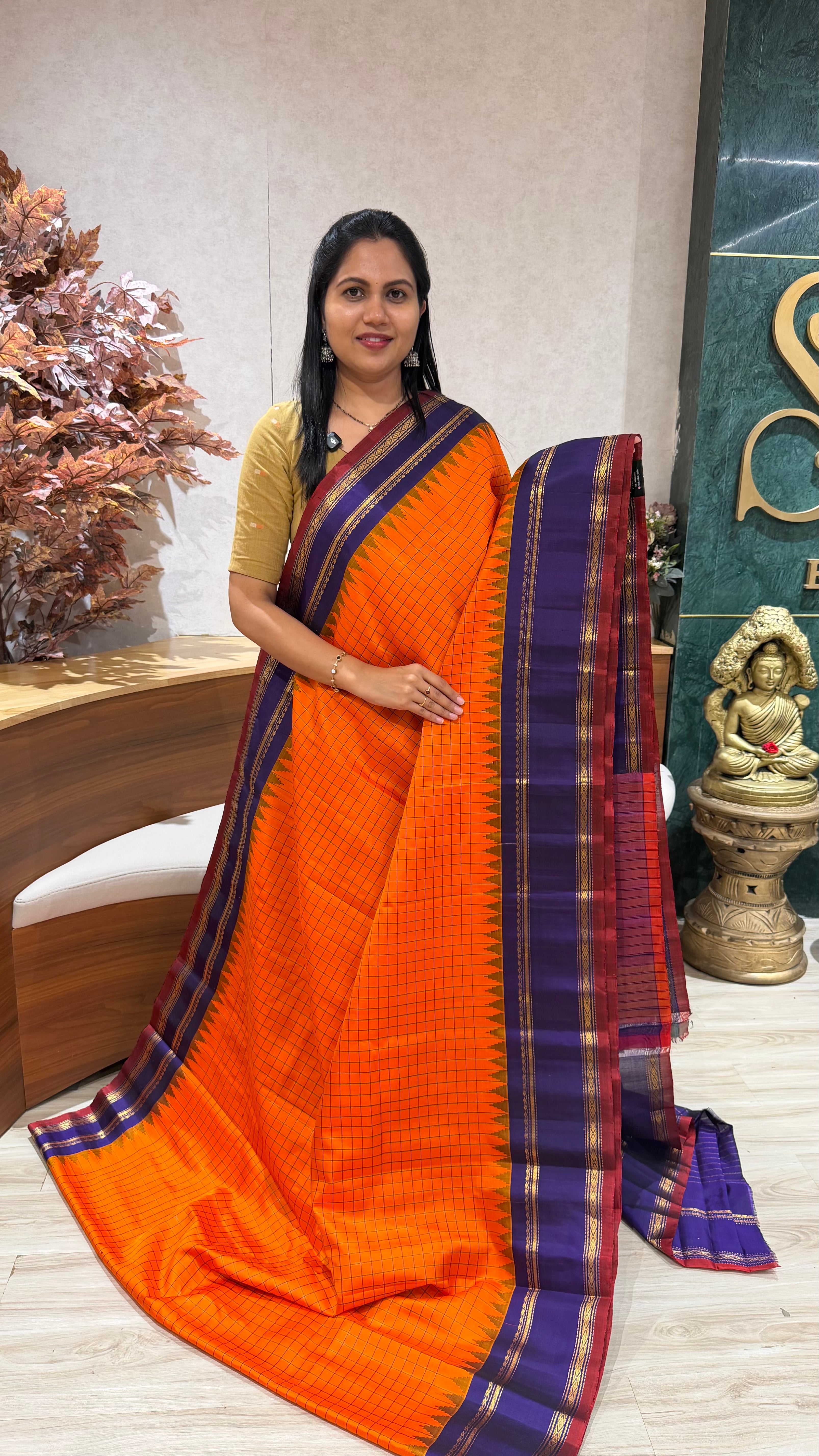 Handloom gadwal pattu