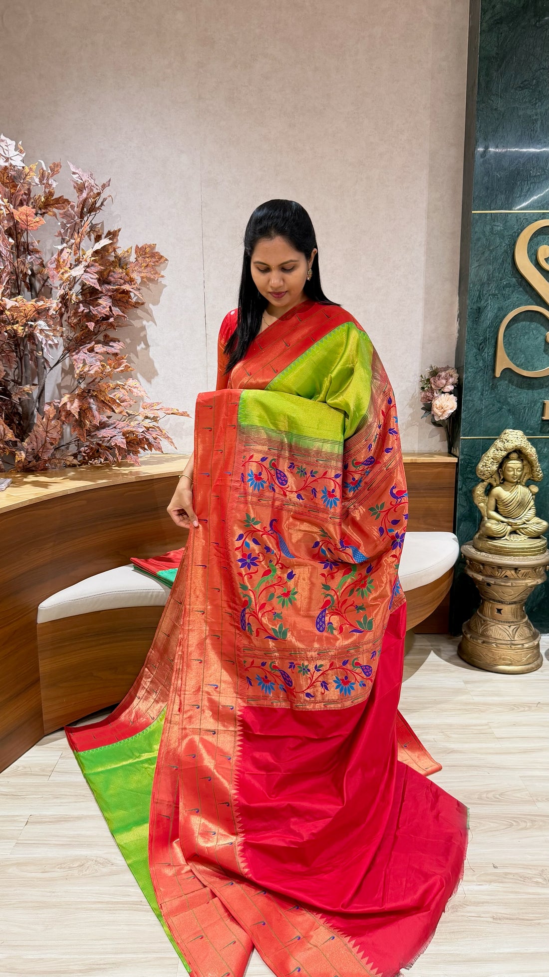 Pure silk paithani