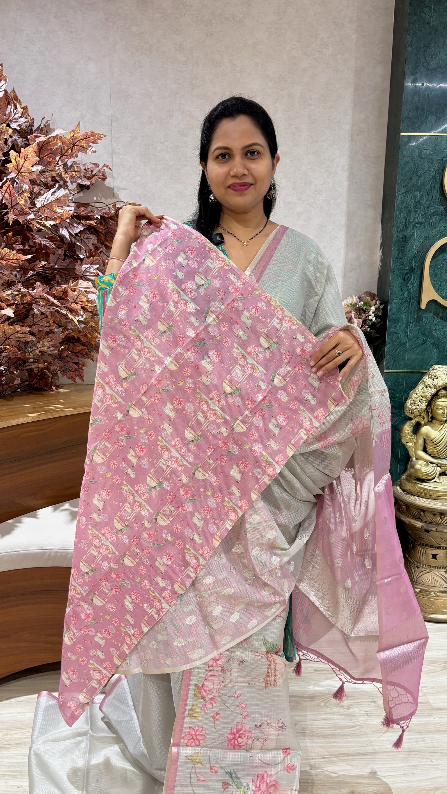 Fancy silk kota grey