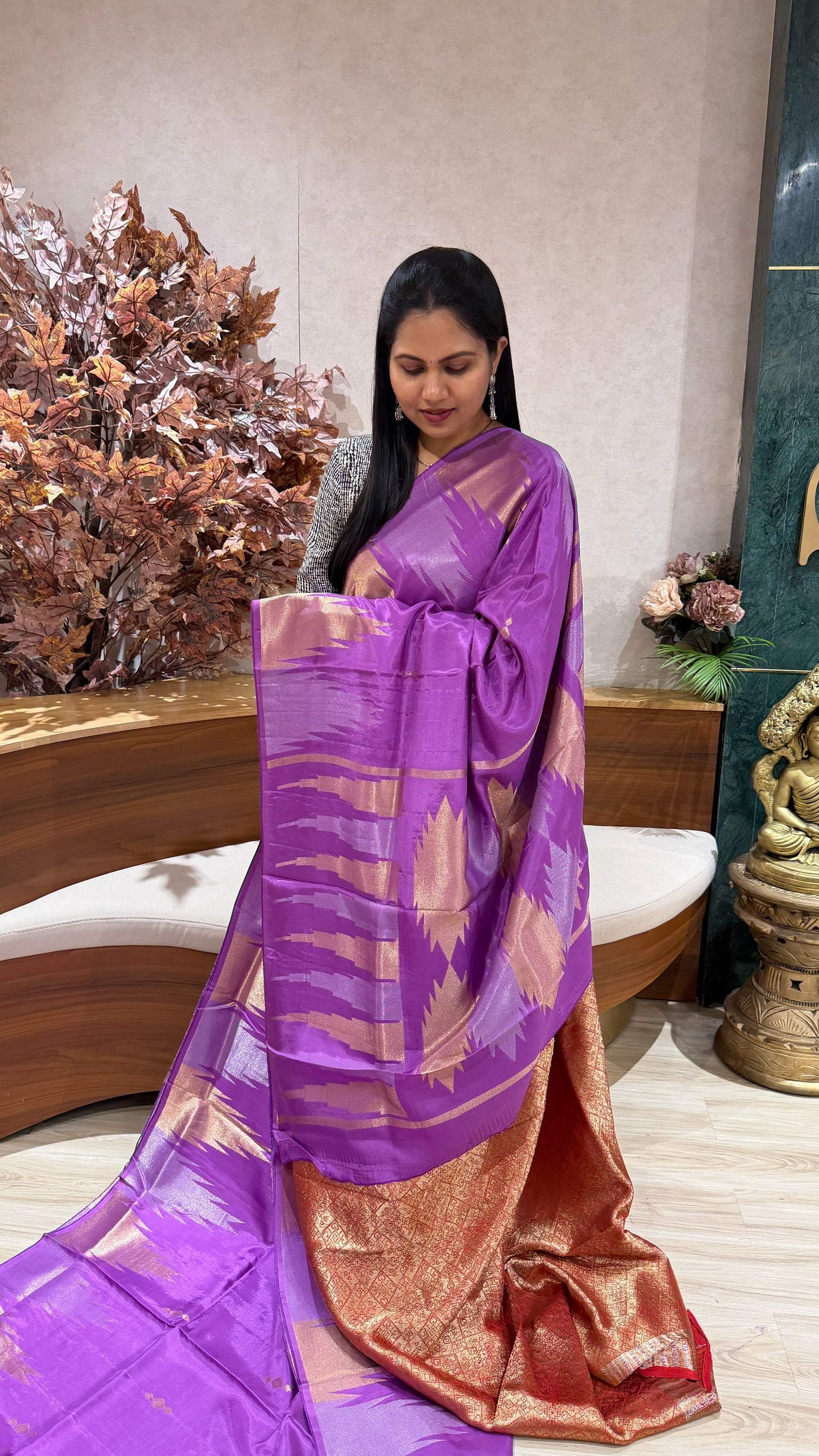 Russian silk temple border