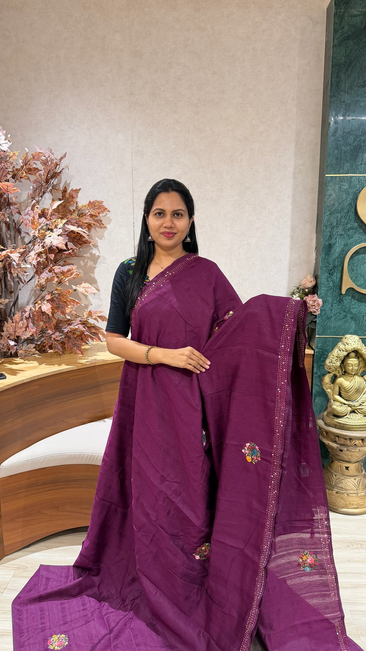 Tussar kantha