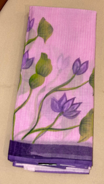 Kota hand paint saree
