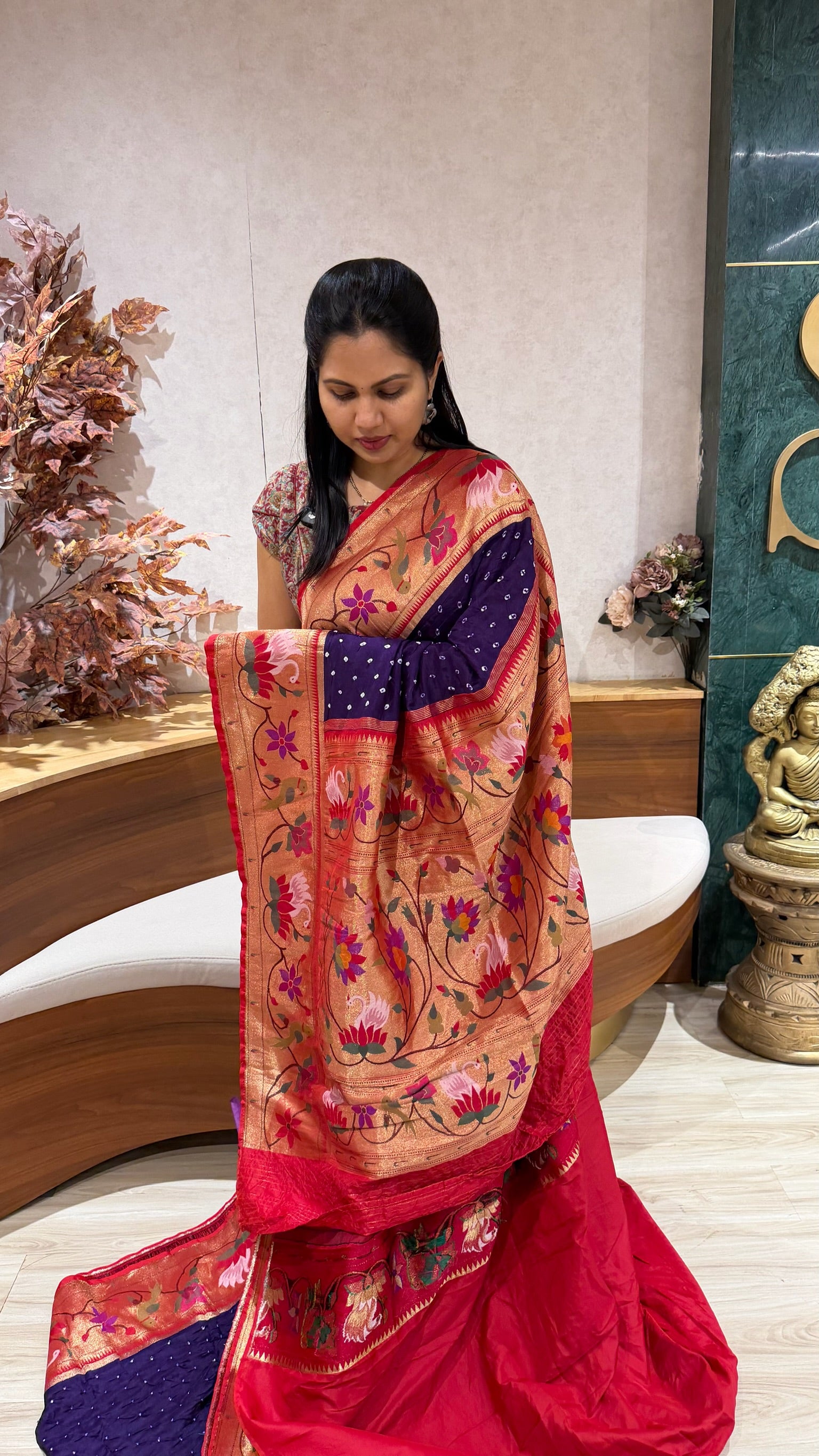 Fancy bandhini paithani