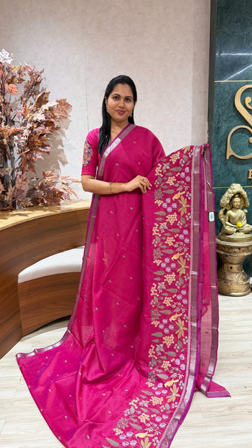 Handloom Mangalgiri embroidery