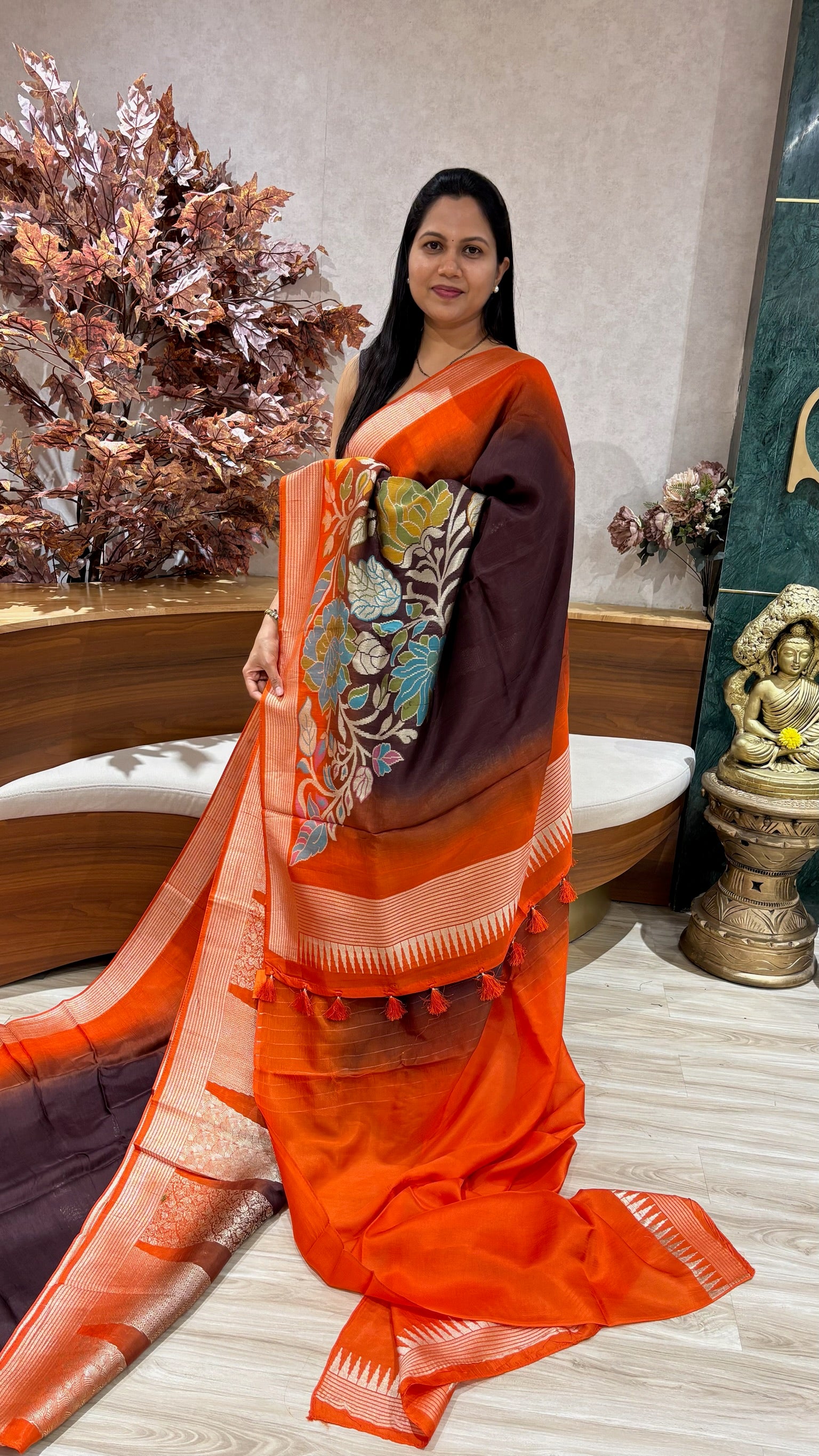 Pre booking Tussar georgette design 5