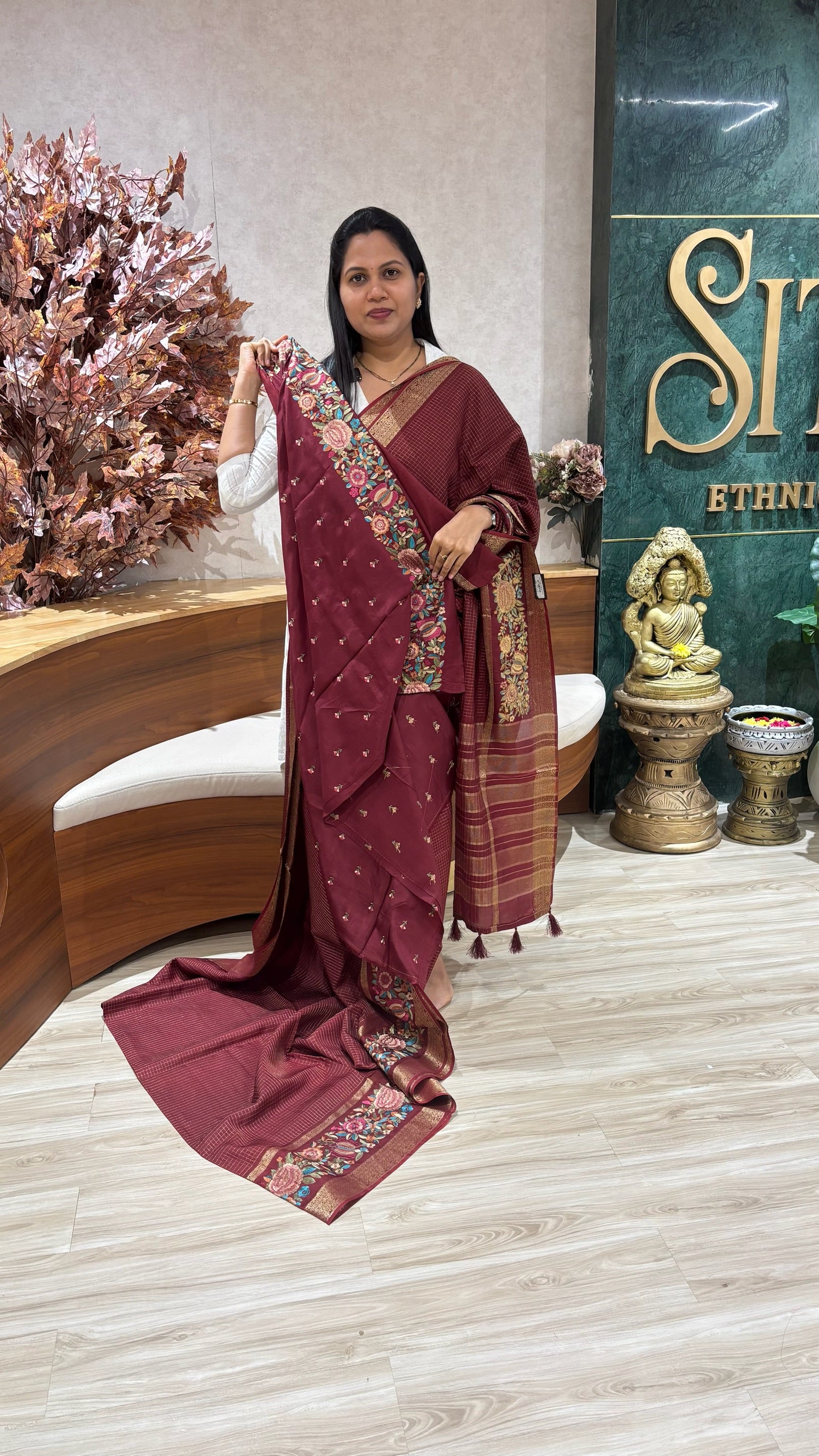 Russian silk embroidery