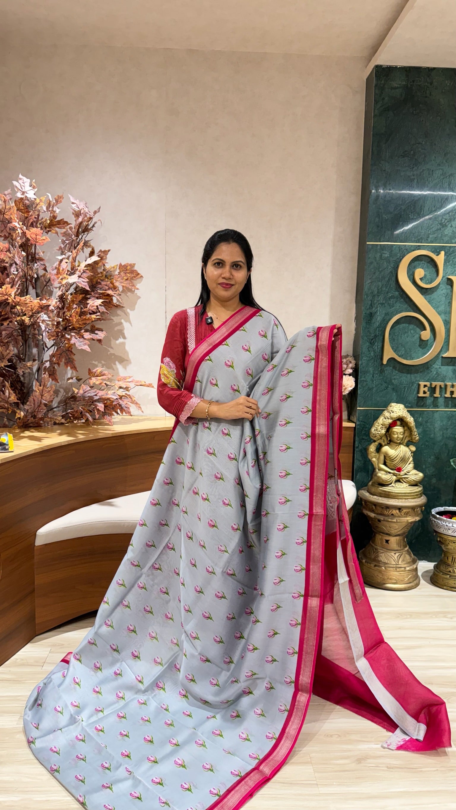 Chanderi digital print