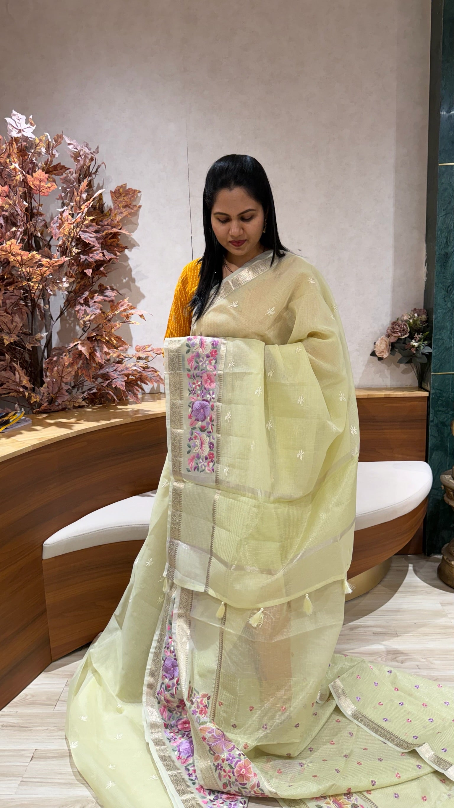 Kota embroidery green