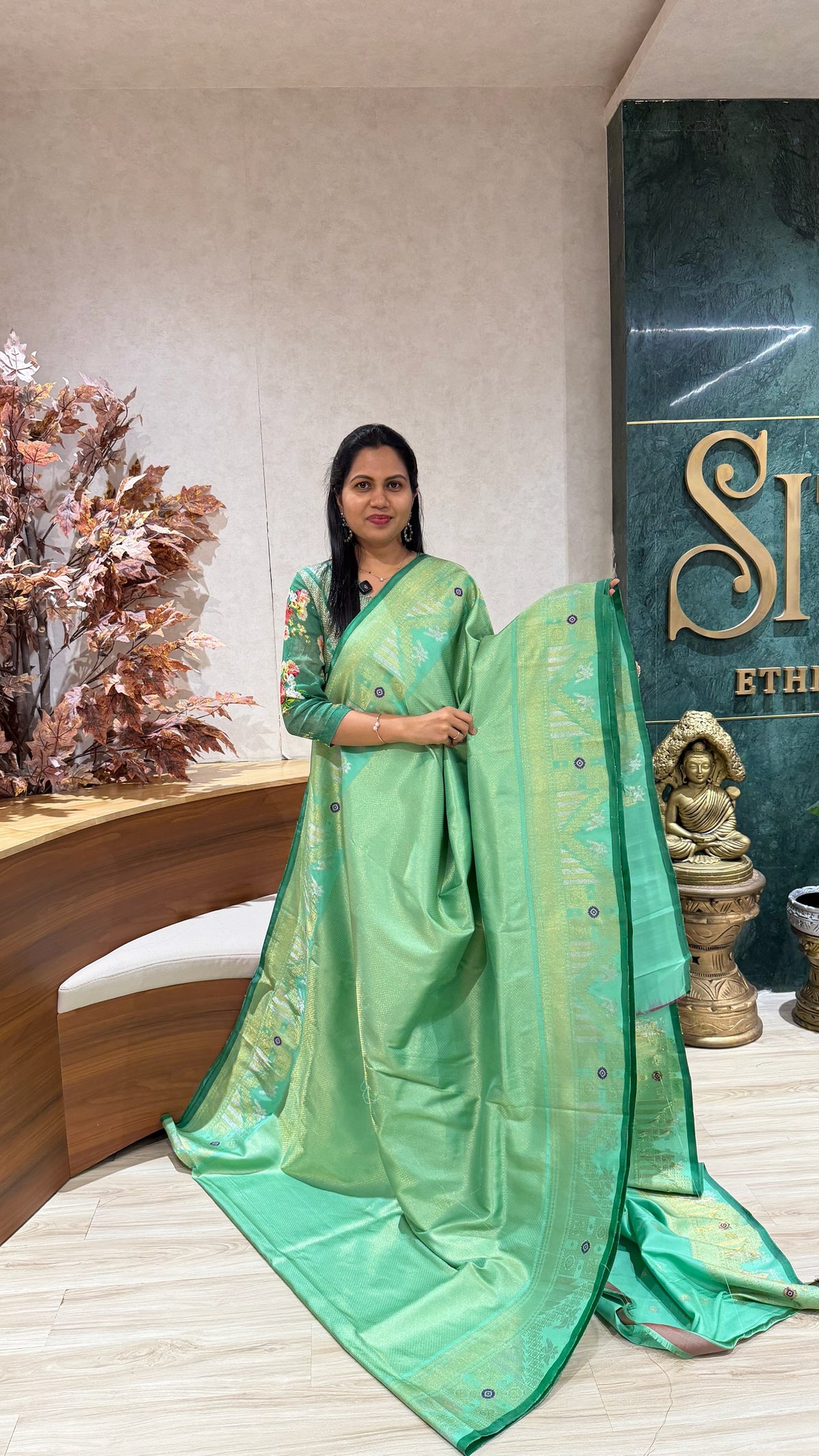 Handloom brocade gadwal