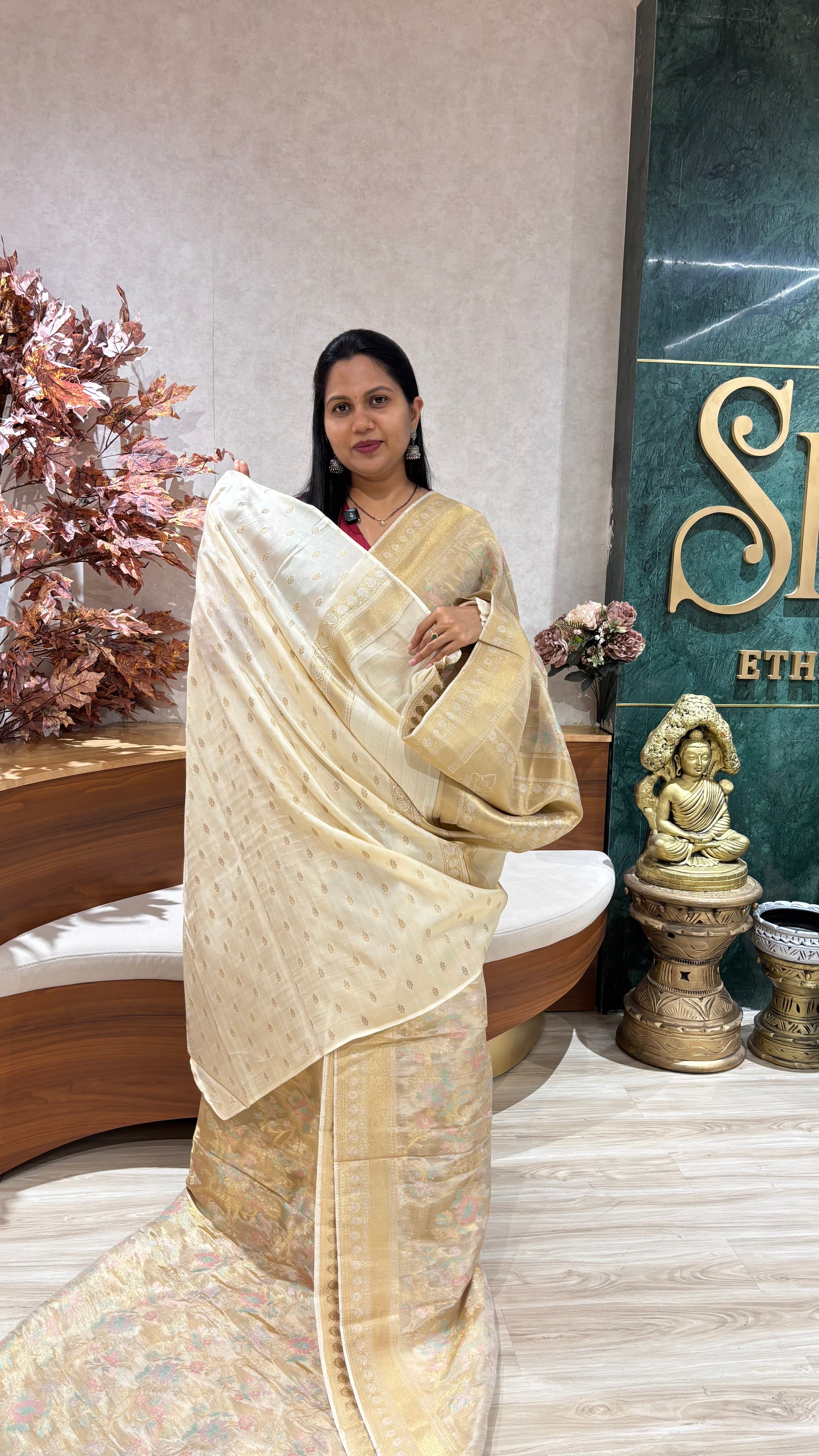 Banaras tissue jamdhani weaving