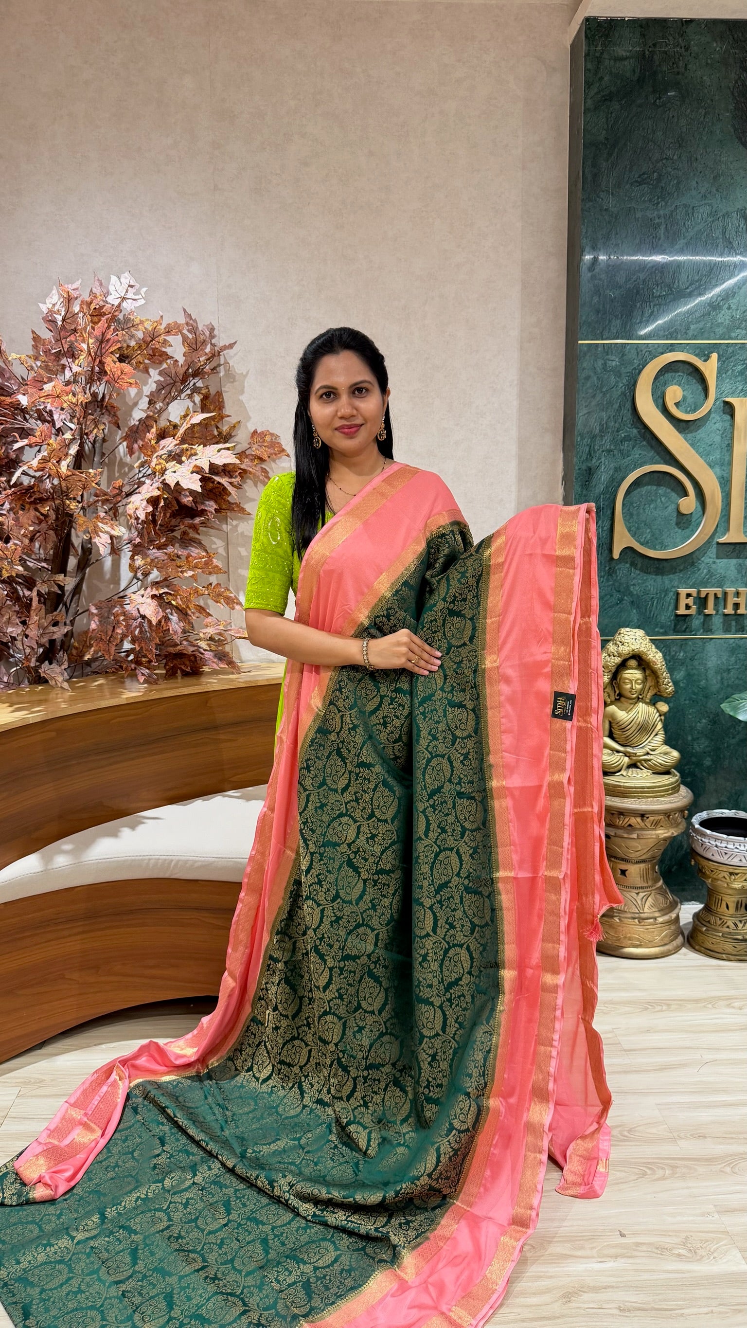 Brocade Mysore silk-sale