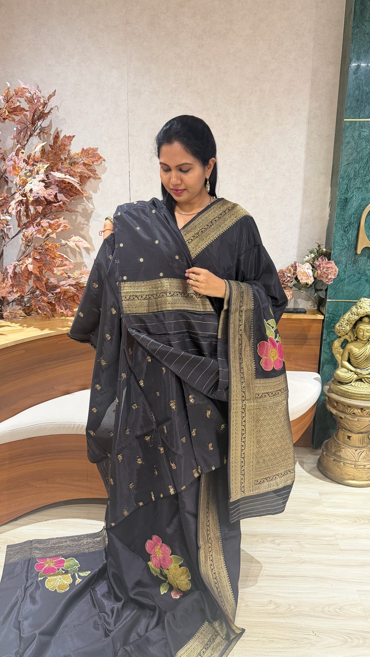 Crepe saree