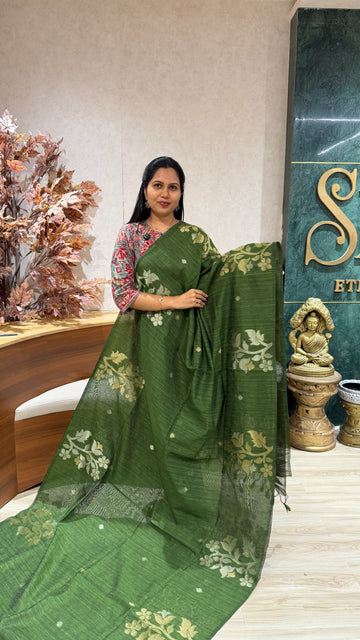 Linen saree