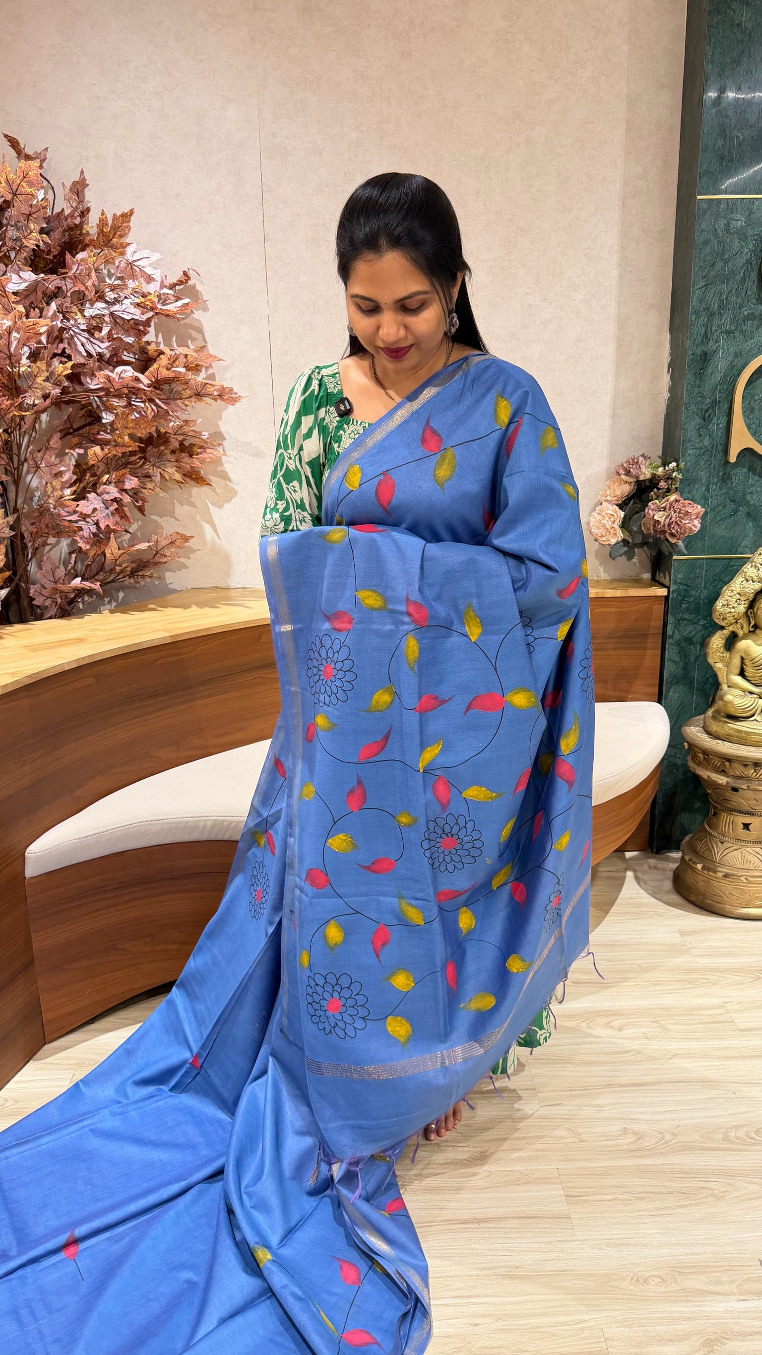 Tussar hand paint