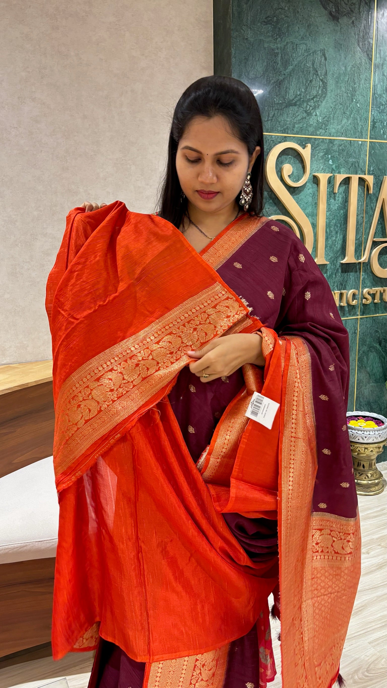 Raw silk saree