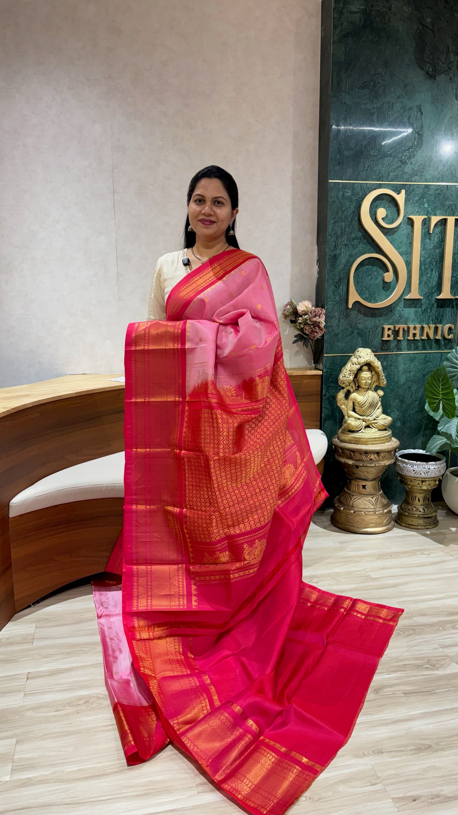 Handloom Gadwal big border