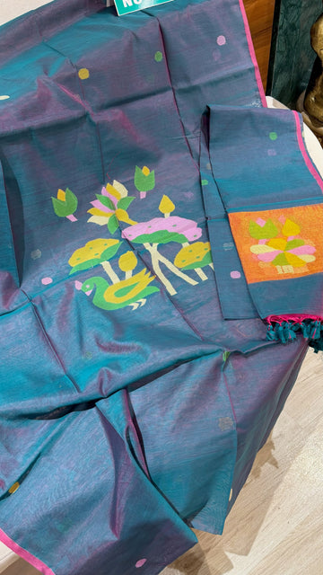 Muslin jhamdani dress
