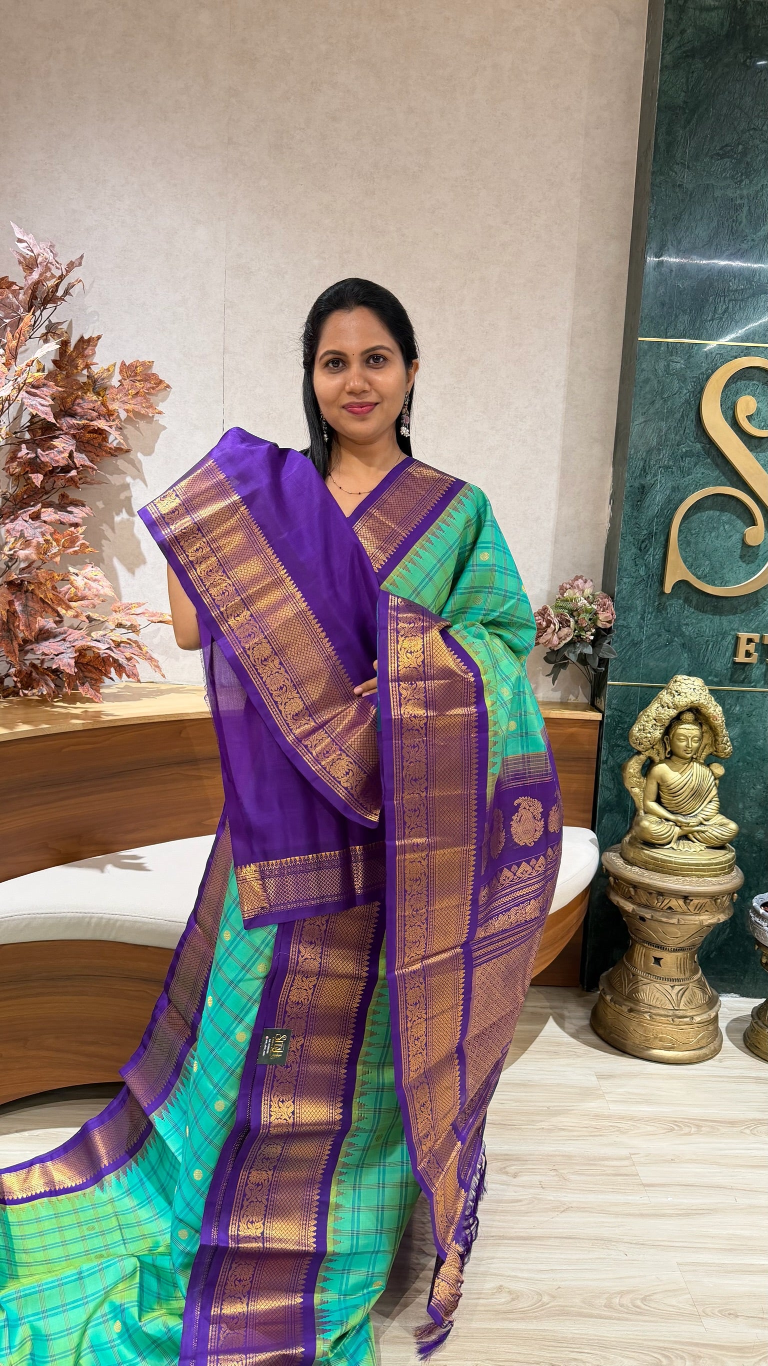 Handloom gadwal pattu