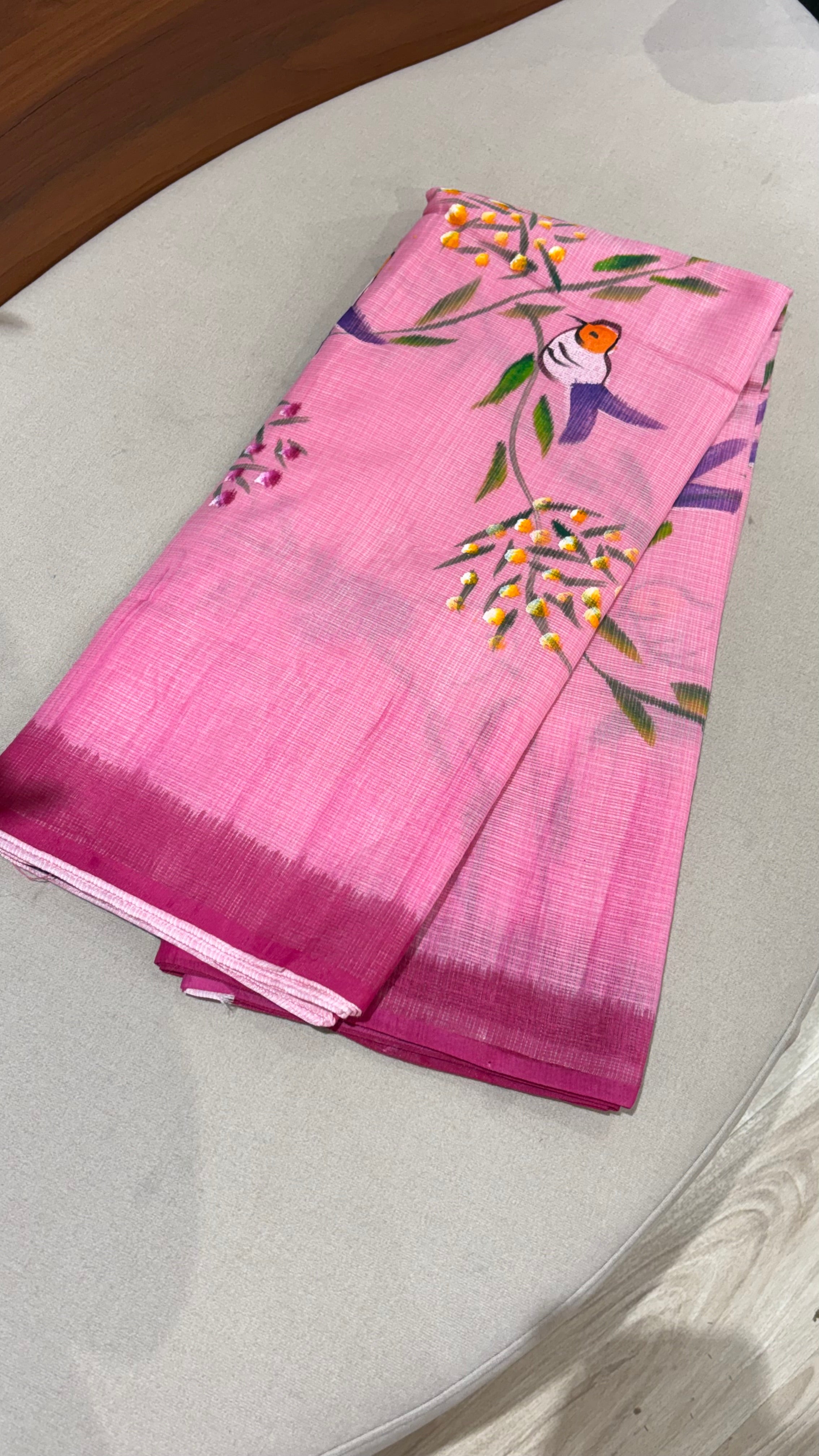 Kota hand paint saree