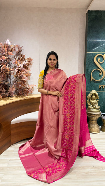Banaras Tissue patola pink