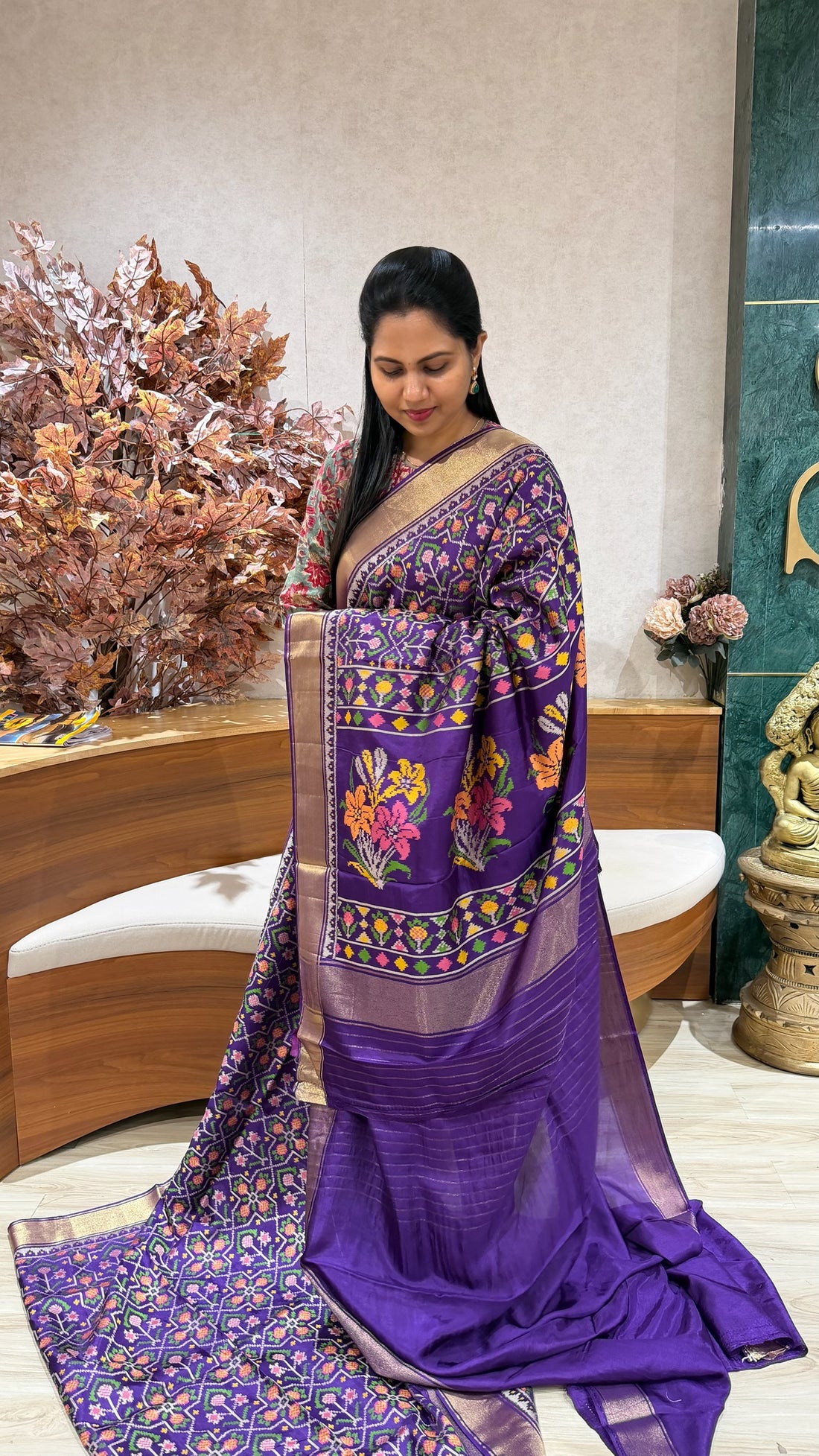 Banaras patola purple