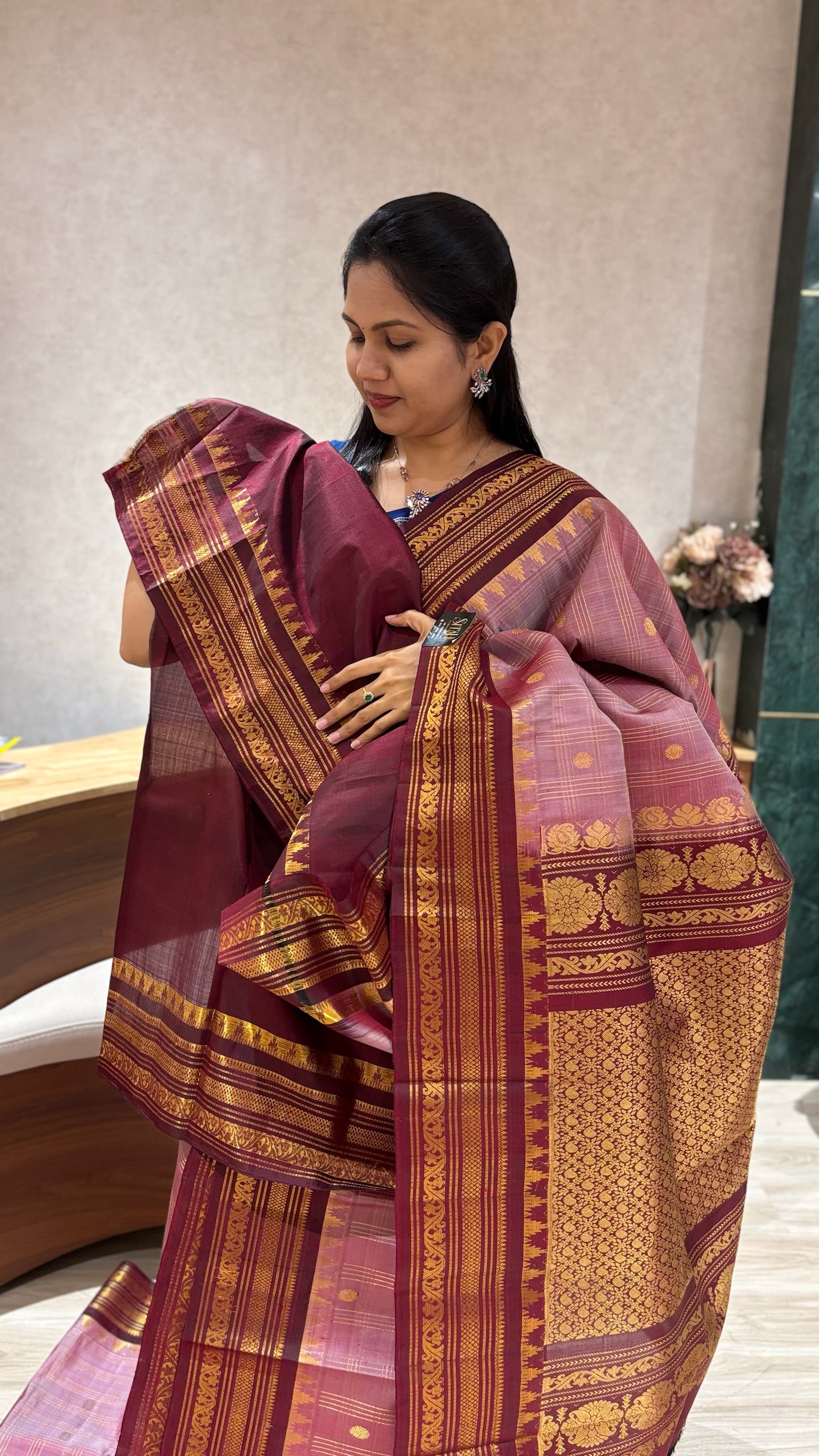 Handloom gadwal pattu