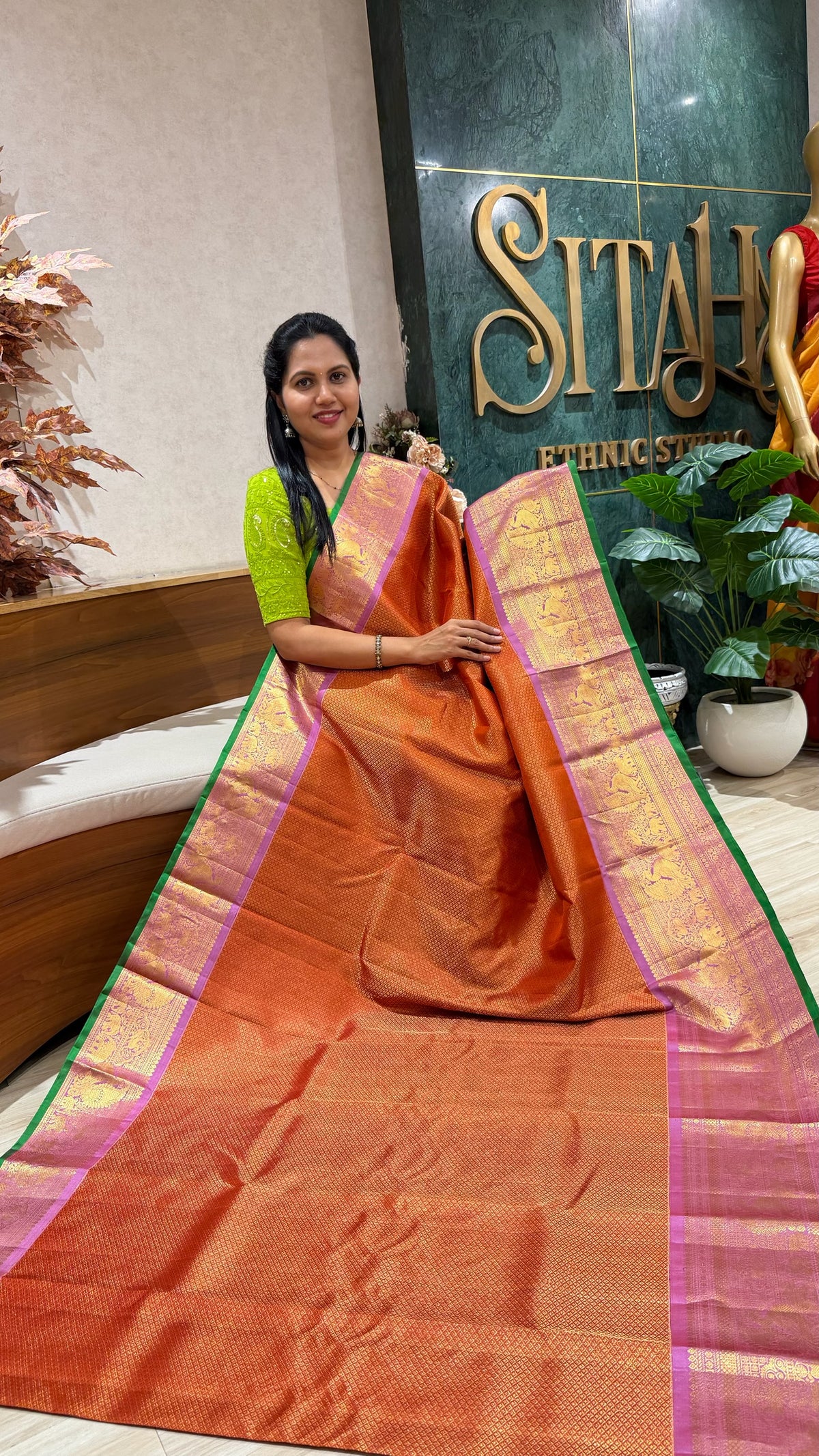 Handloom brocade gadwal
