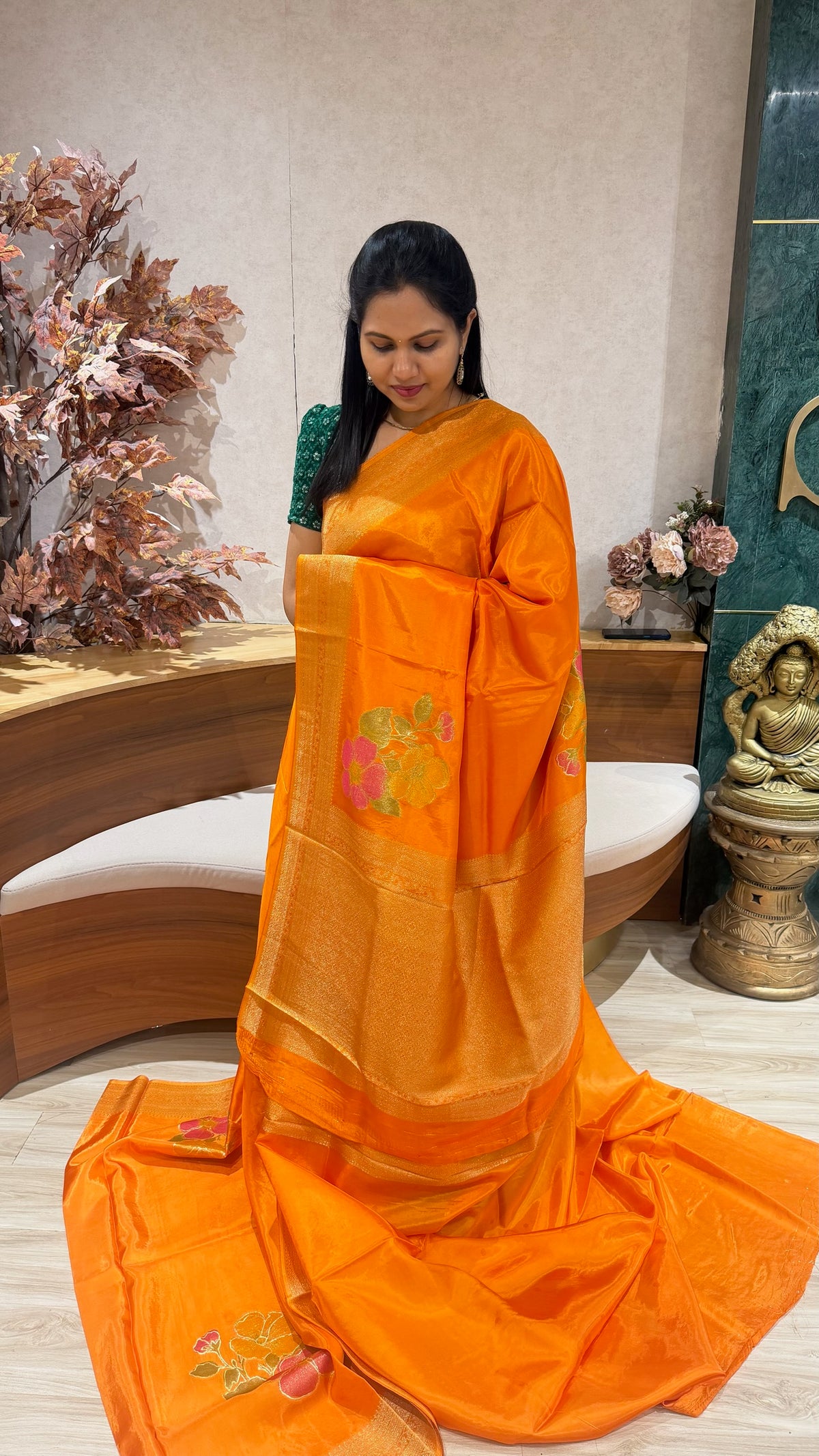 Crepe saree