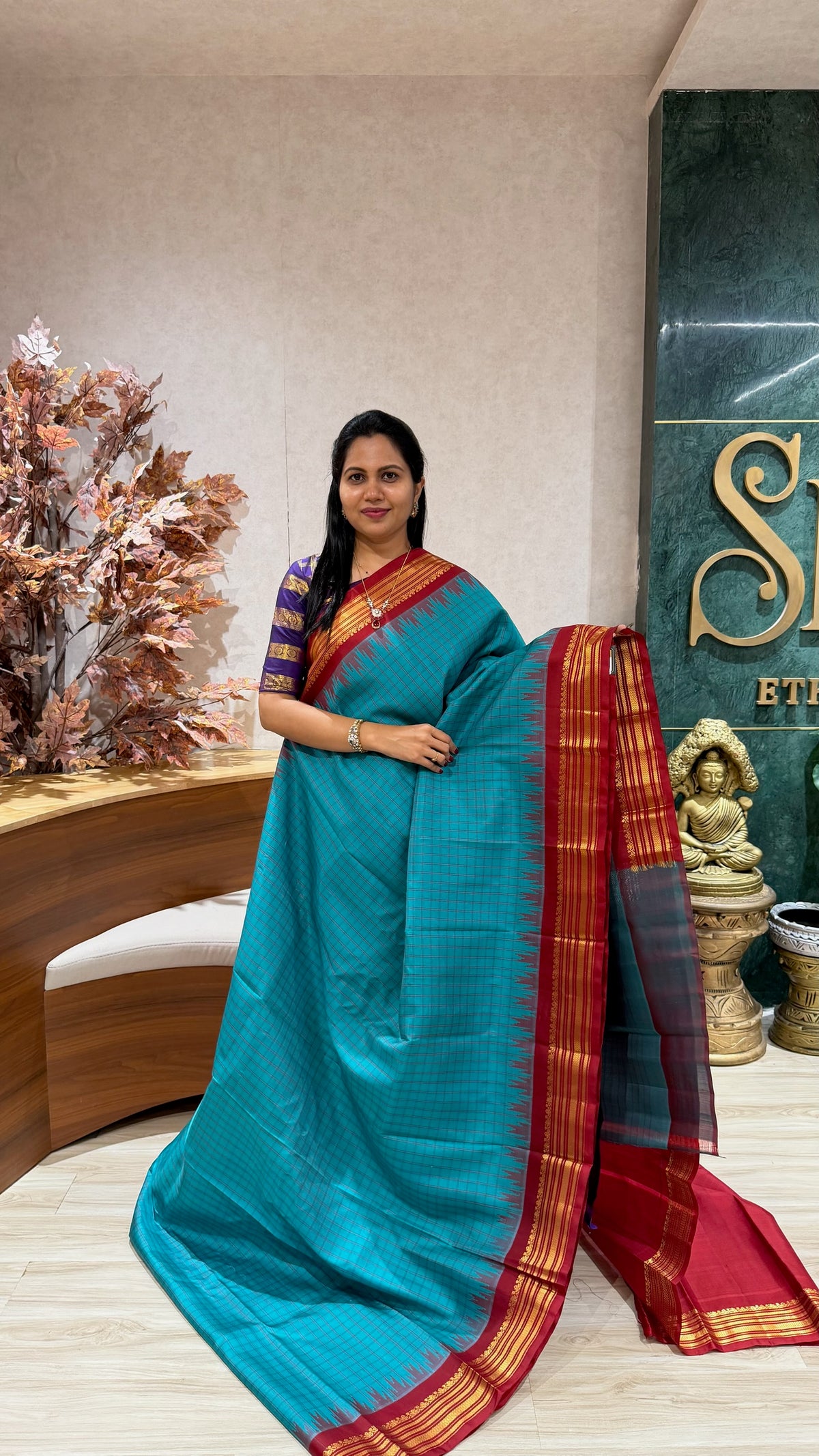 Handloom gadwal pattu