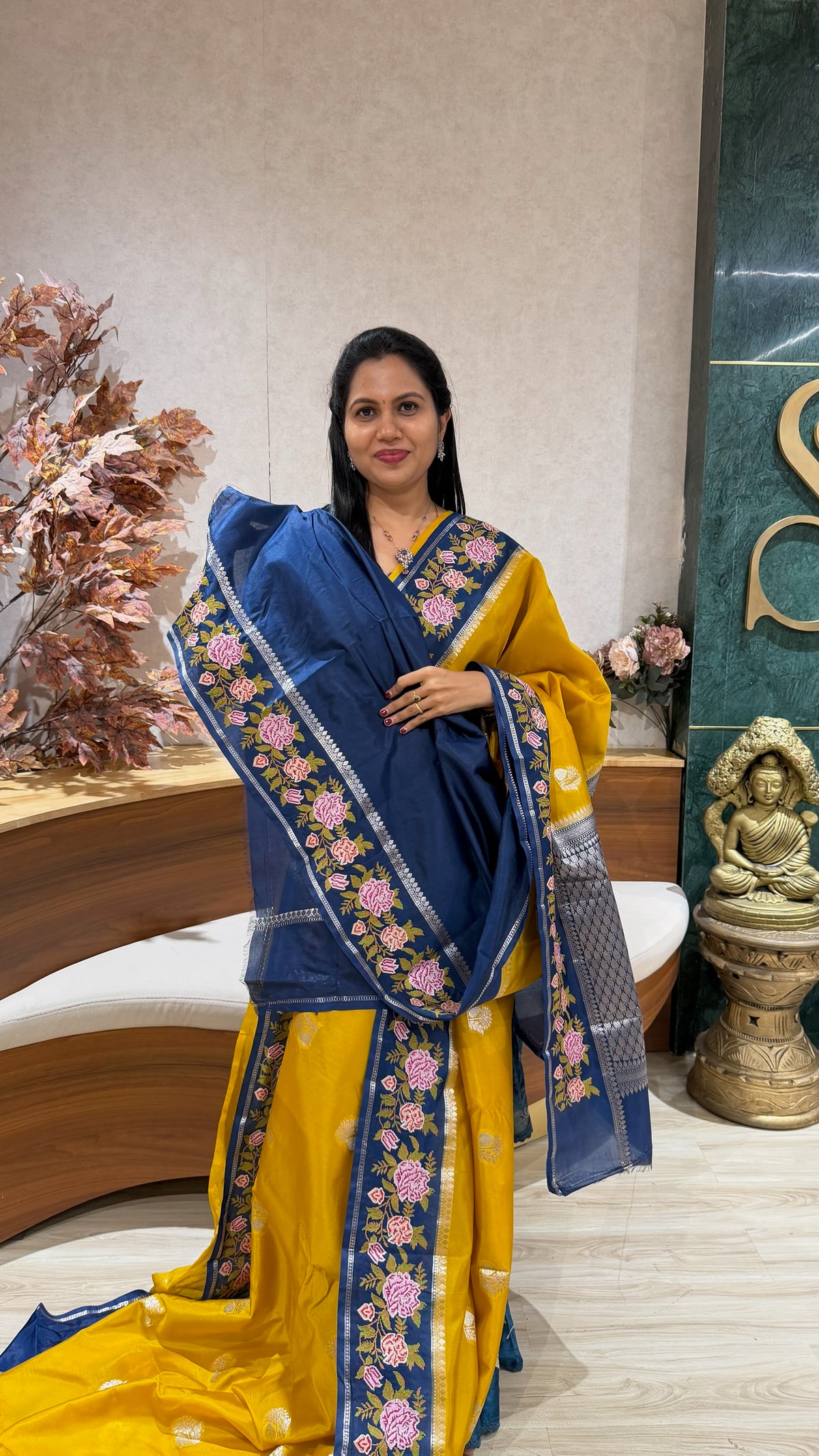 Mango silk embroidery