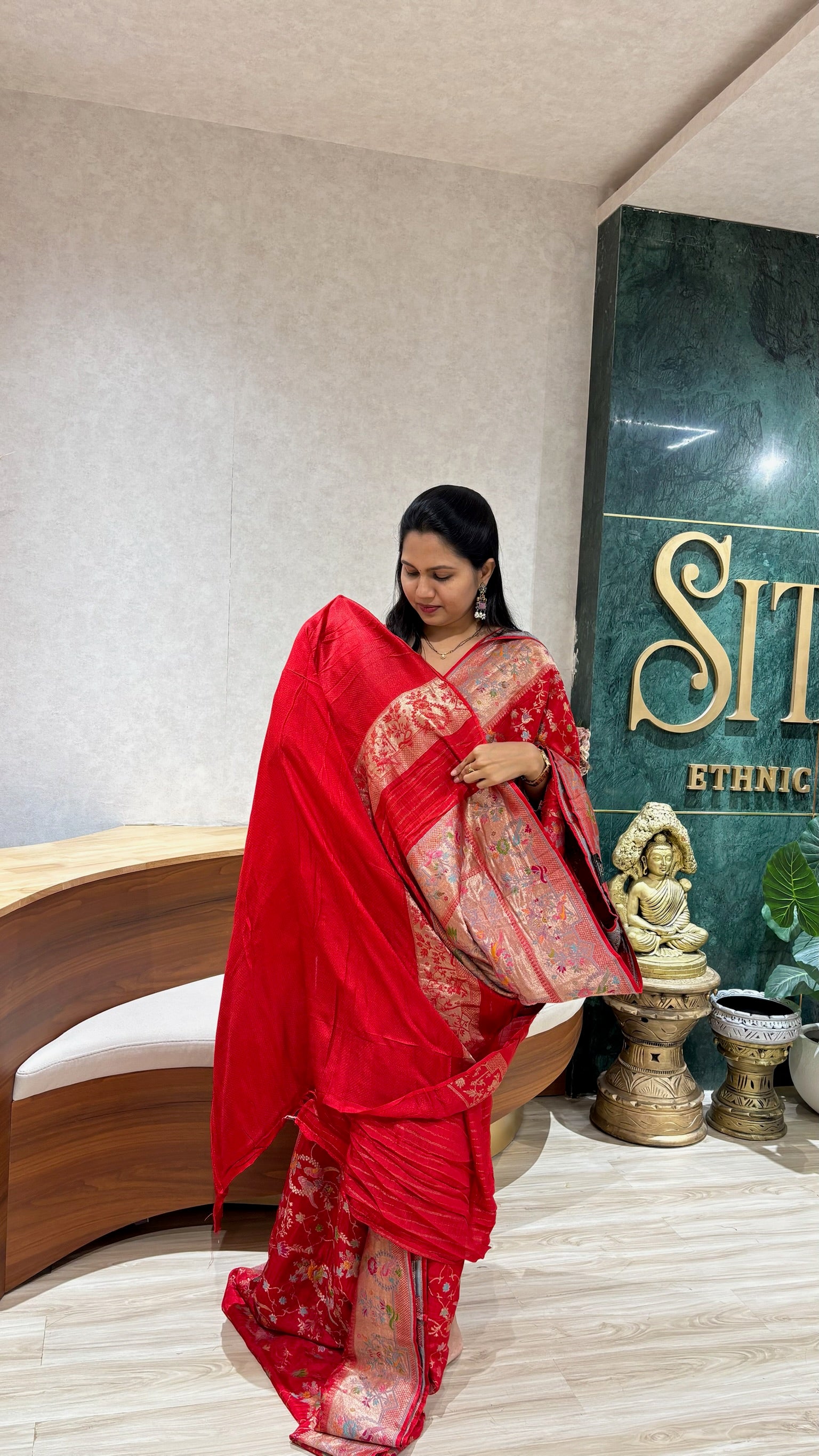 Munga silk paithani weaving