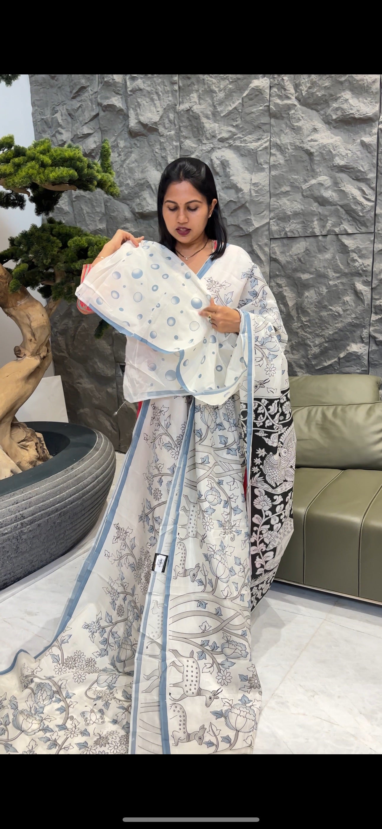 Mangalgiri silk blue