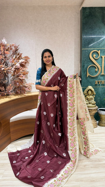 Mango silk embroidery