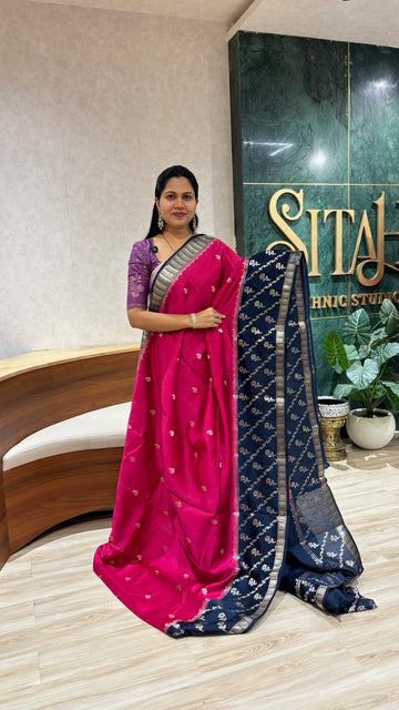 Fancy mango pattu pink