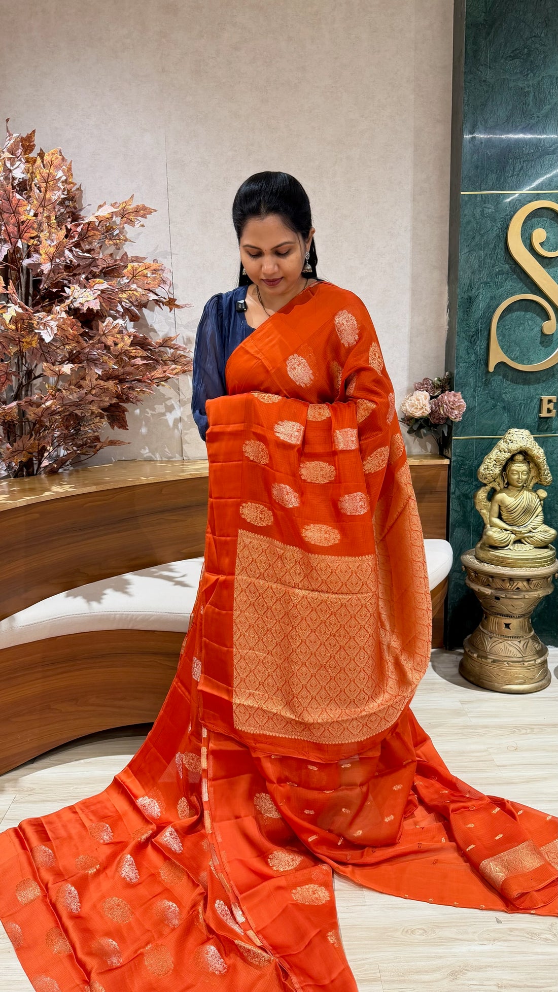 Kota silk orange