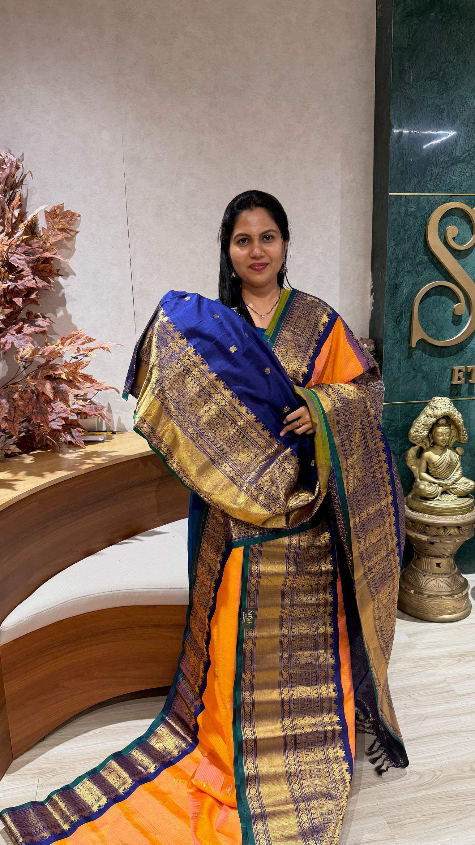 Handloom gadwal pattu